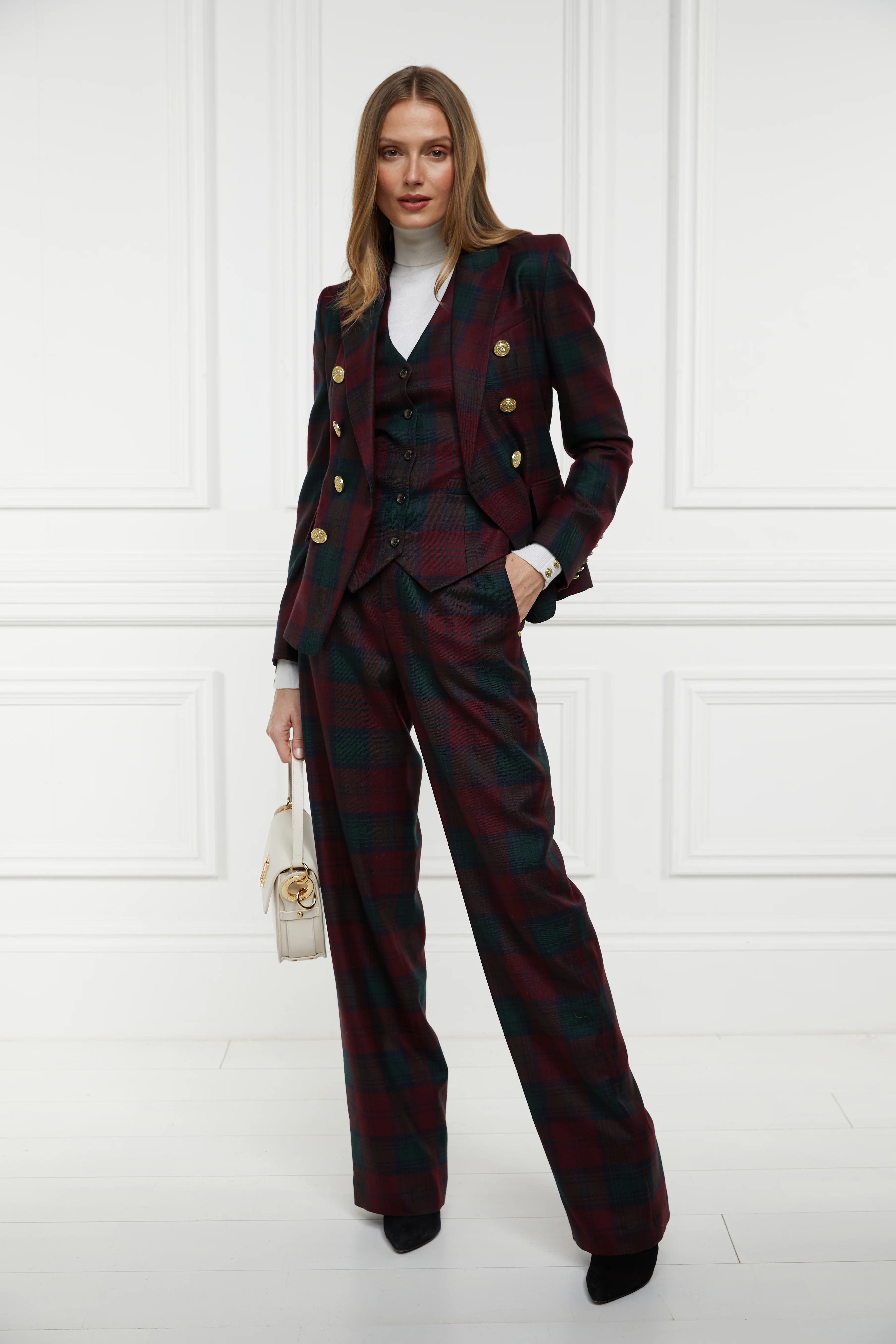 Hampton Waistcoat (Mulberry Tartan) - Image 7
