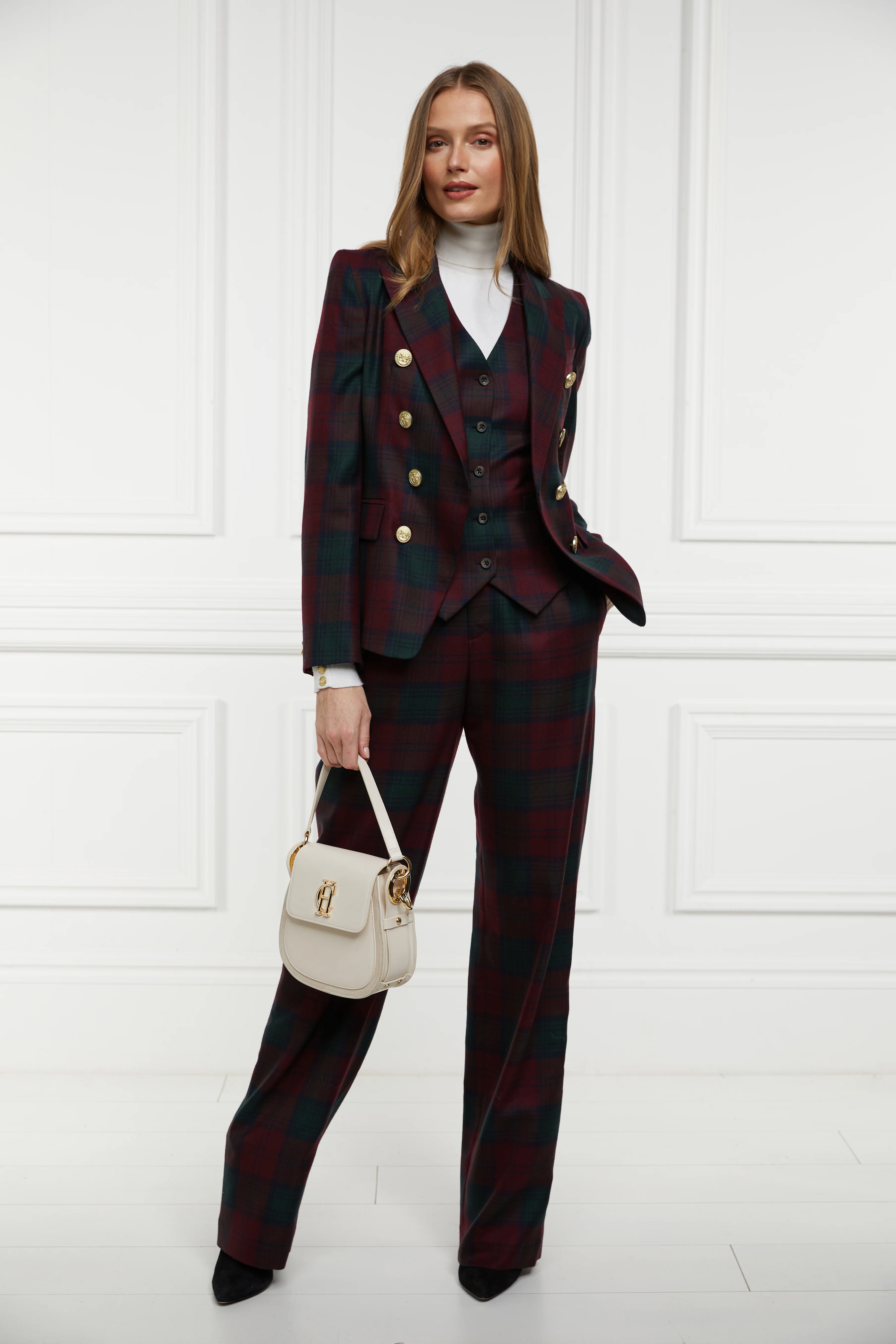 Hampton Waistcoat (Mulberry Tartan) - Image 8