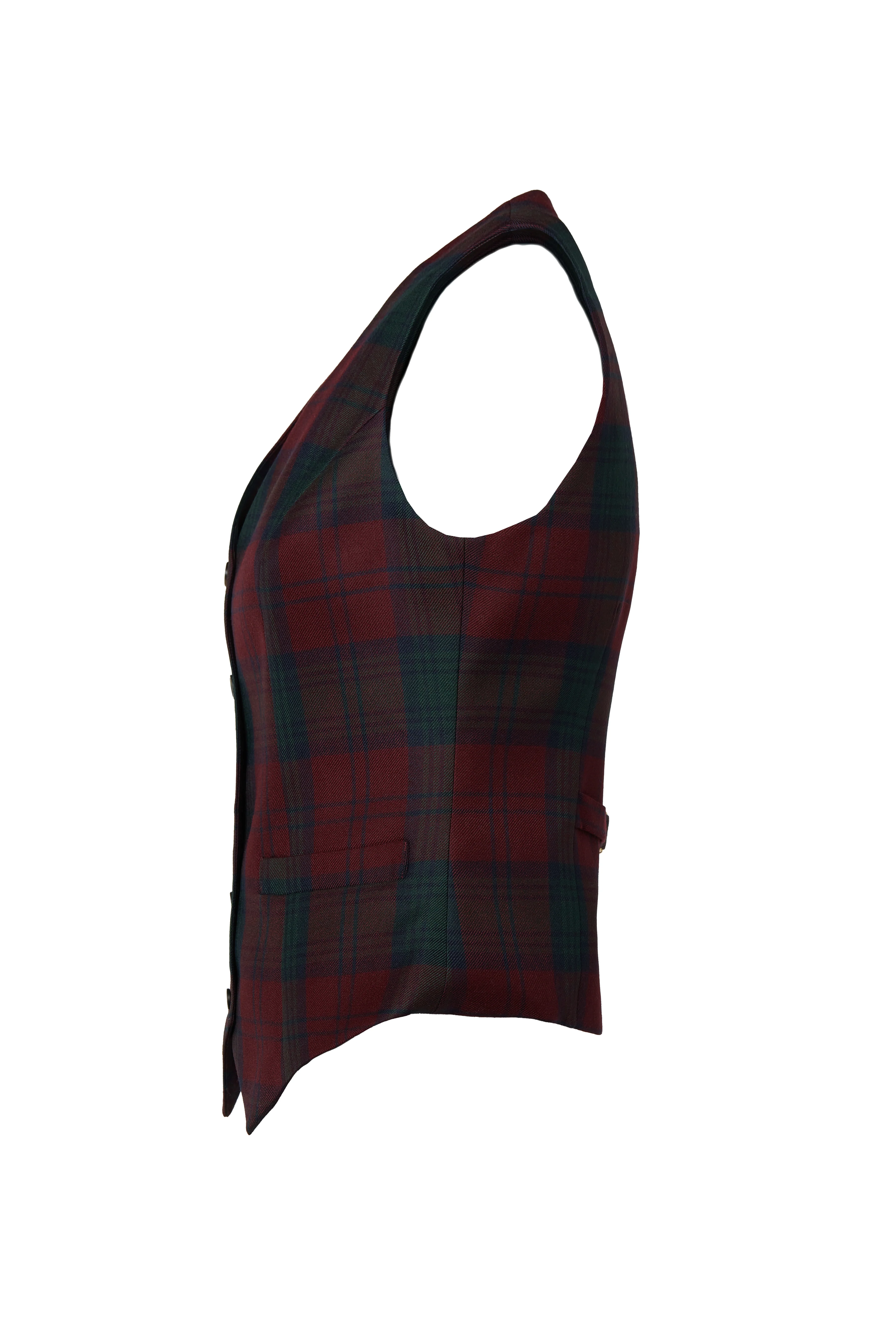 Hampton Waistcoat (Mulberry Tartan) - Image 9