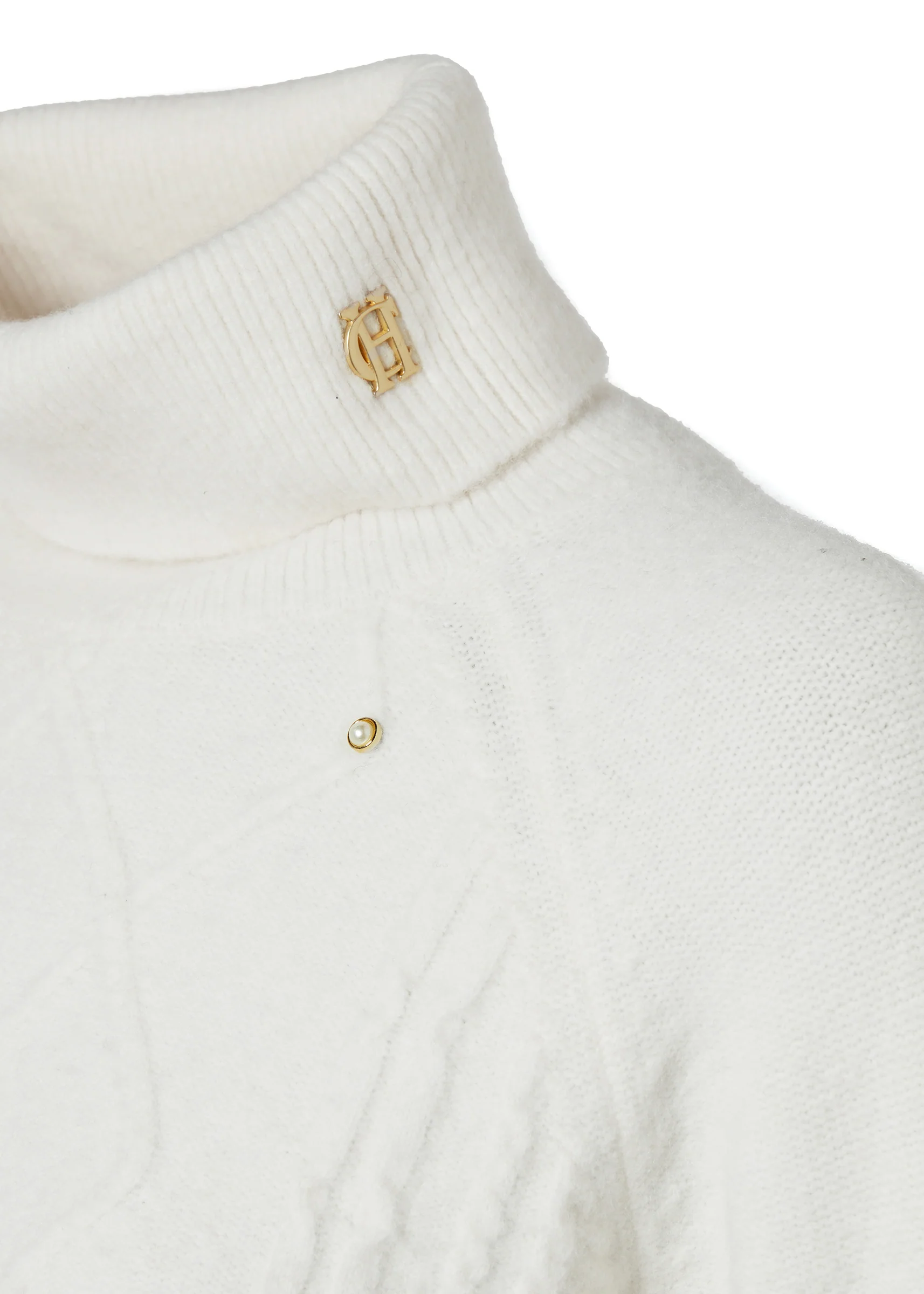 Harlow Roll Neck Knit (Ecru) - Image 7