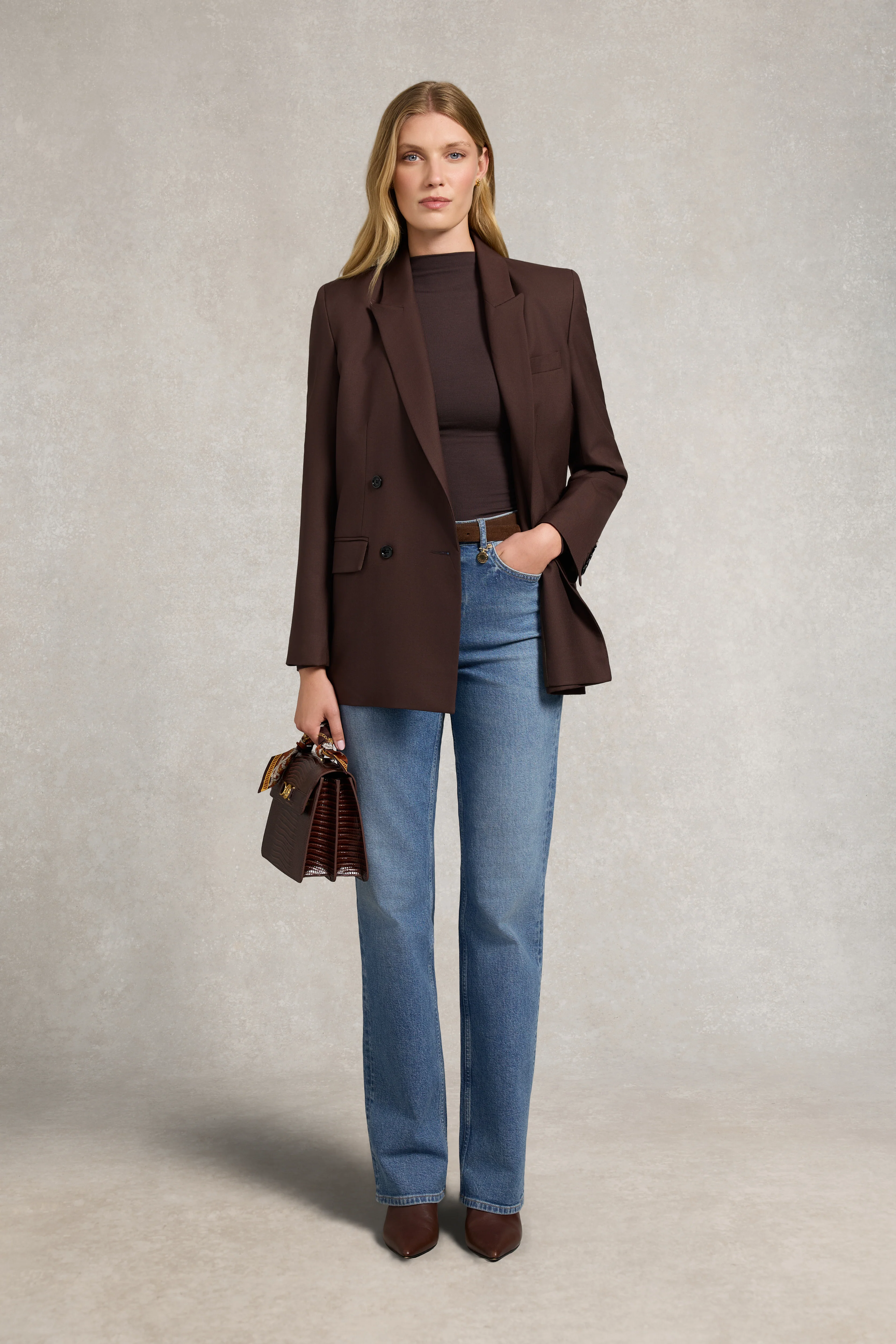 Harper Long Sleeve Top (Walnut) - Image 3
