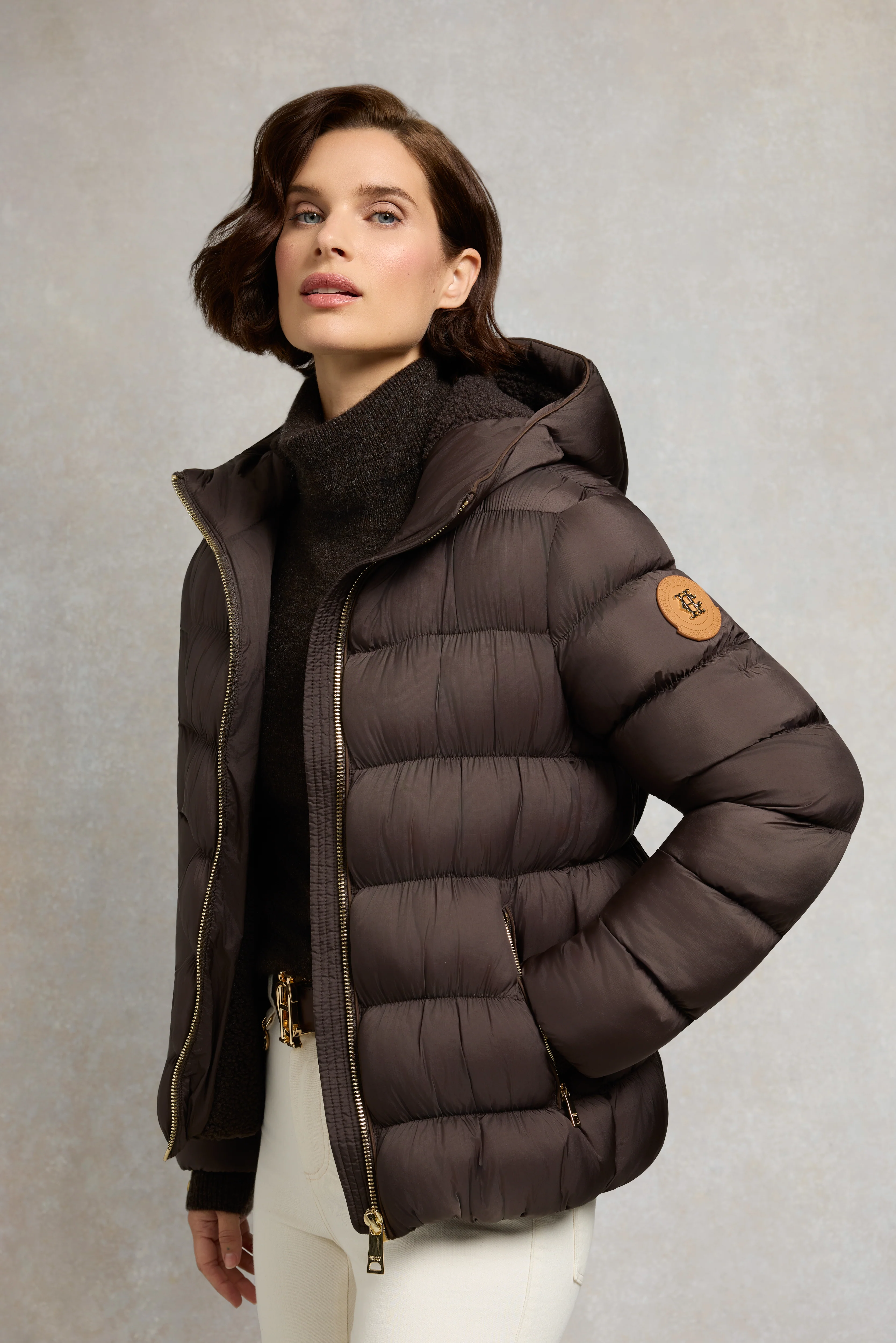 Harrow Padded Jacket (Chocolate) - Image 2