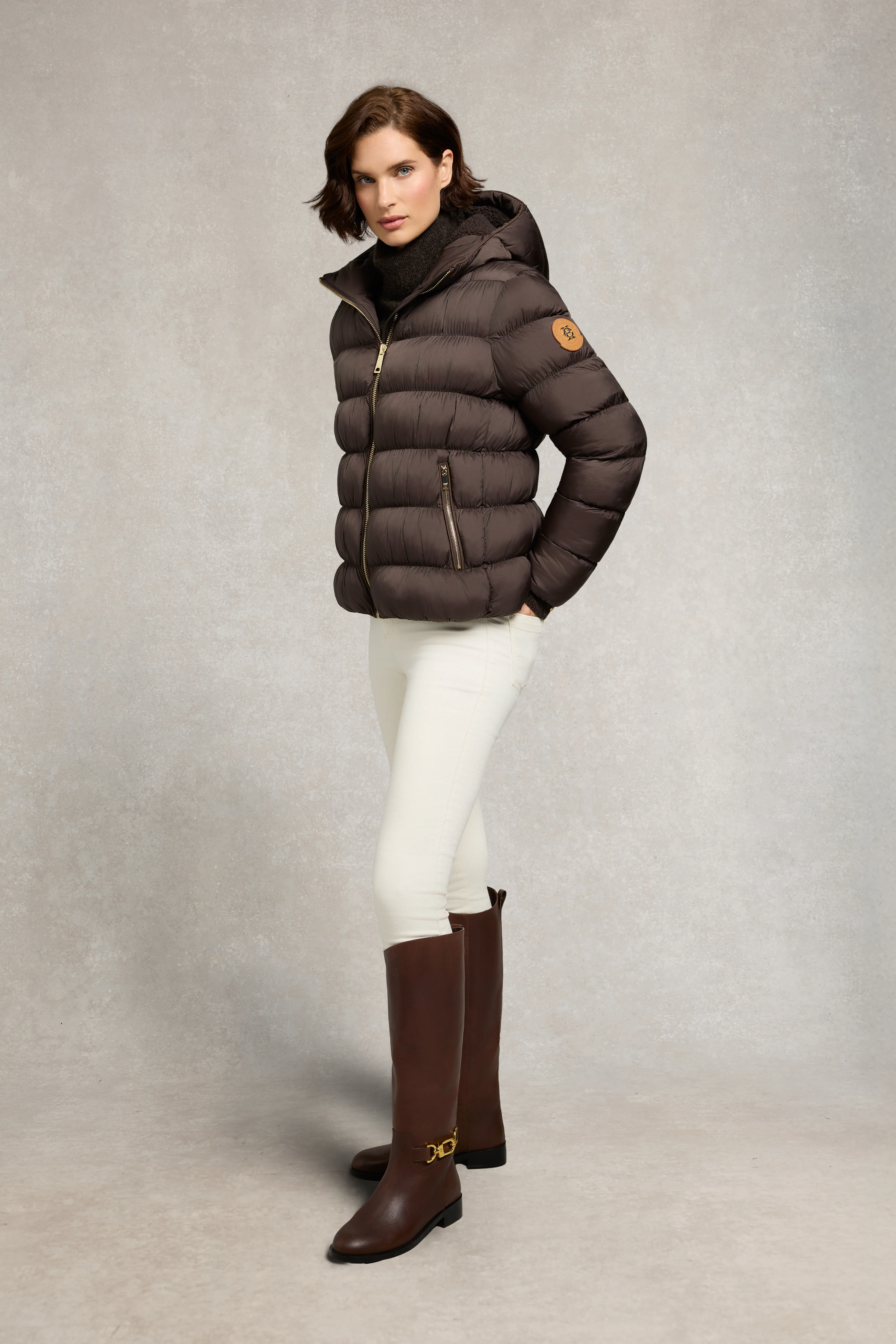 Harrow Padded Jacket (Chocolate) - Image 6