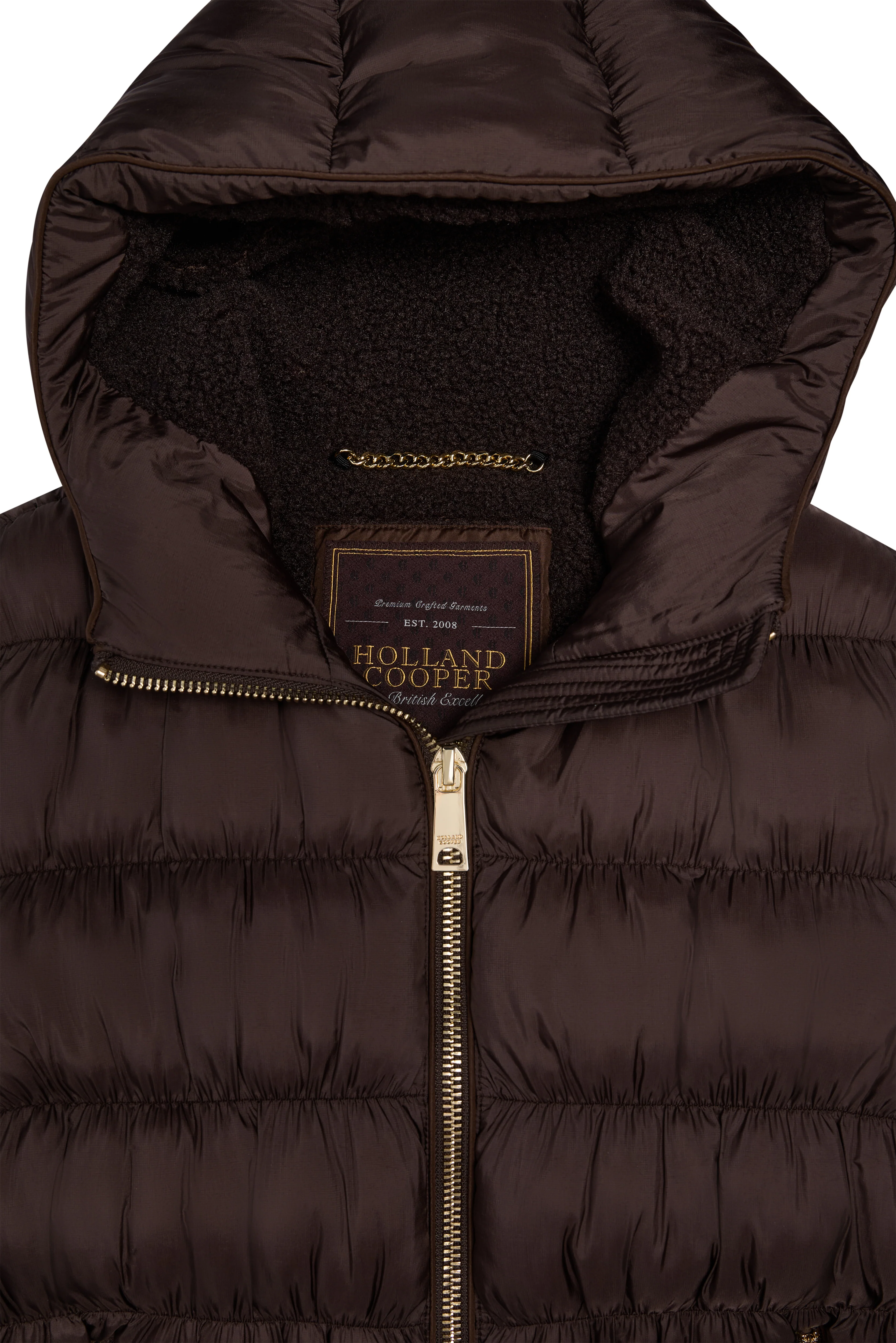 Harrow Padded Jacket (Chocolate) - Image 7