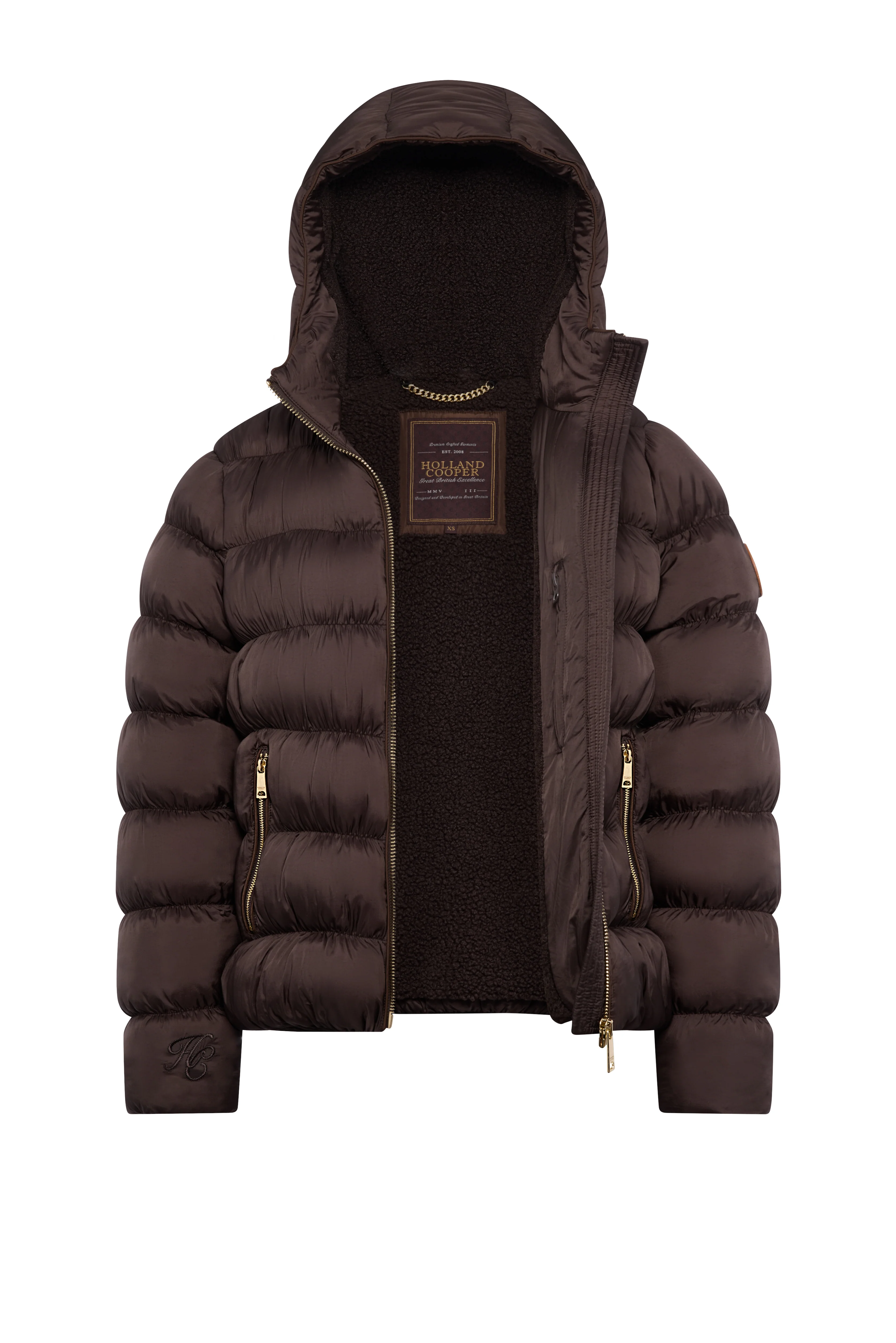 Harrow Padded Jacket (Chocolate) - Image 8