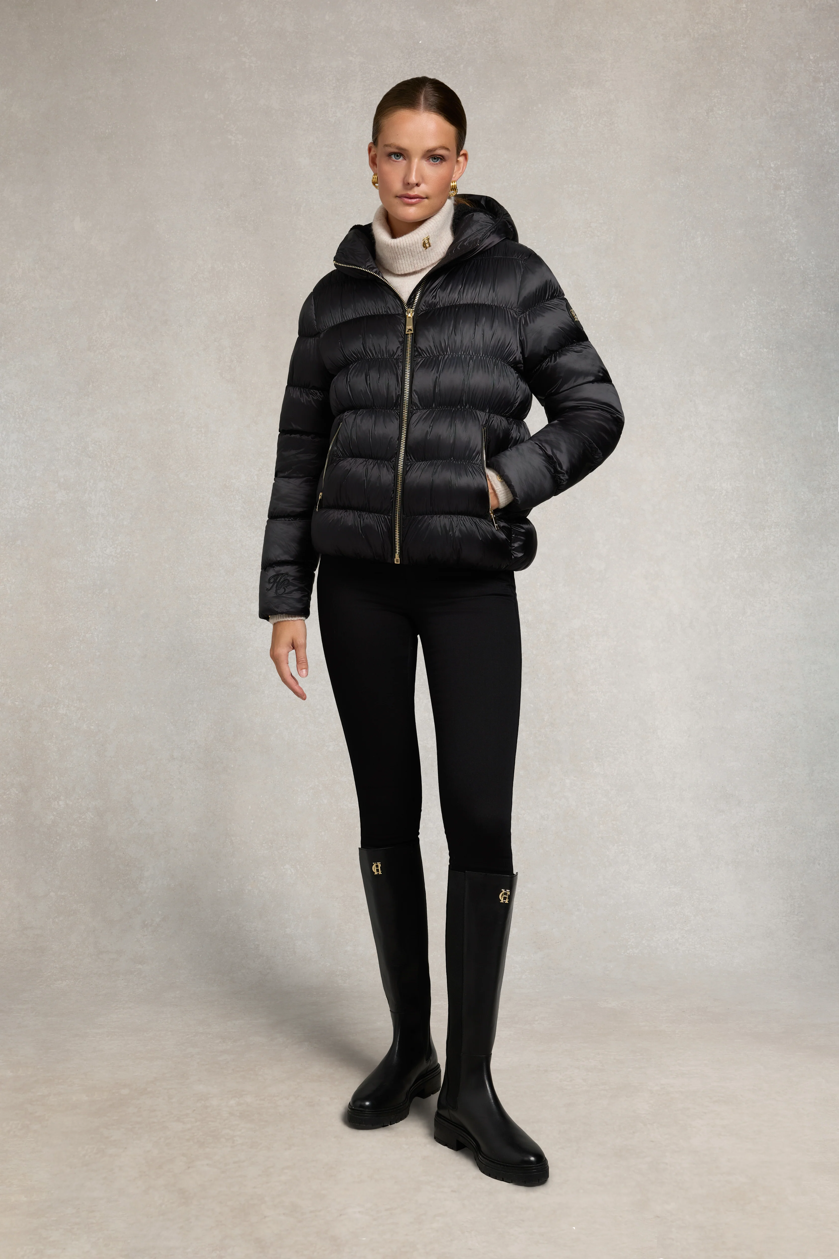 Harrow Padded Jacket (Deep Black) - Image 3