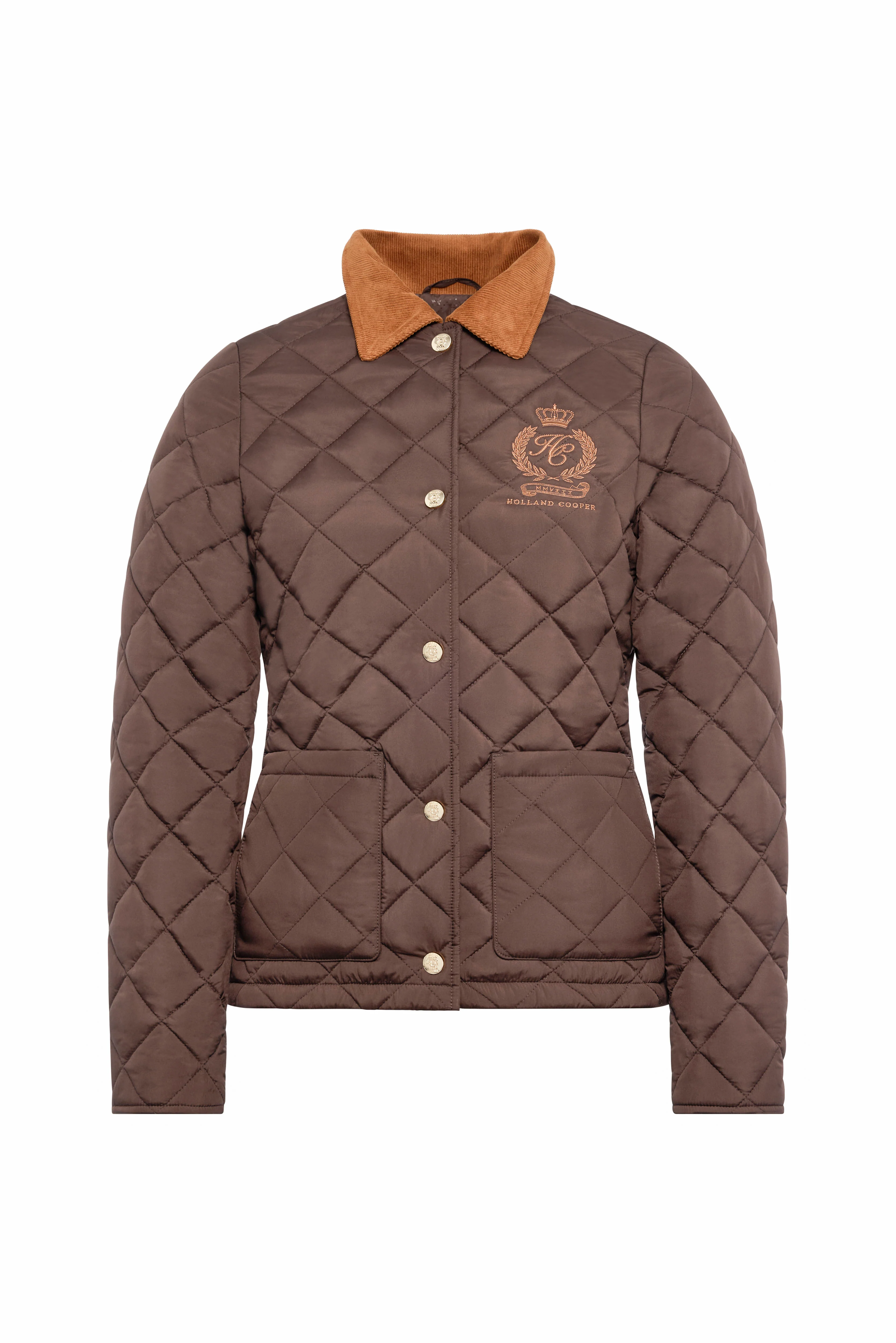 Hastings Quilted Jacket (Chocolate) - Image 4