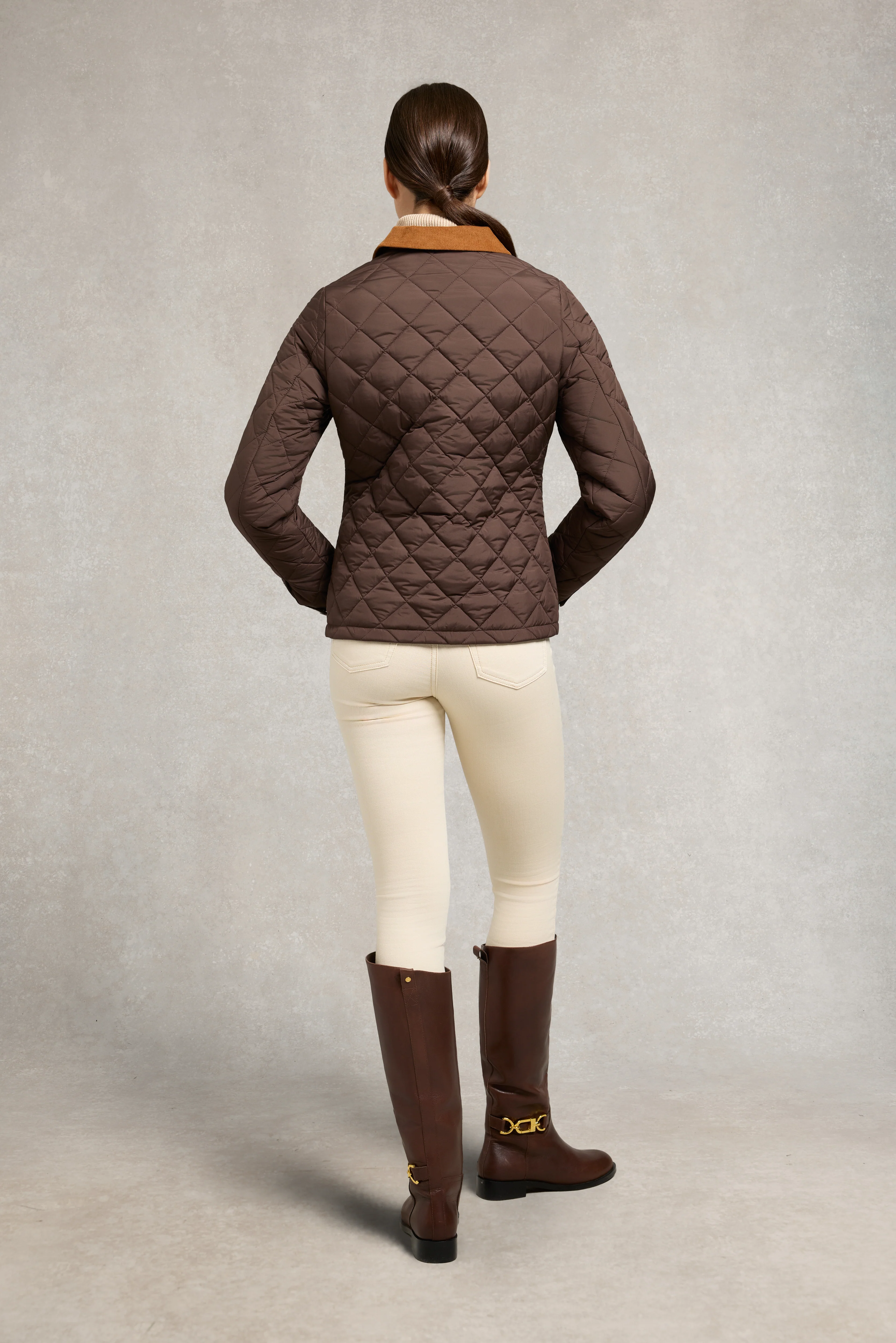 Hastings Quilted Jacket (Chocolate) - Image 5