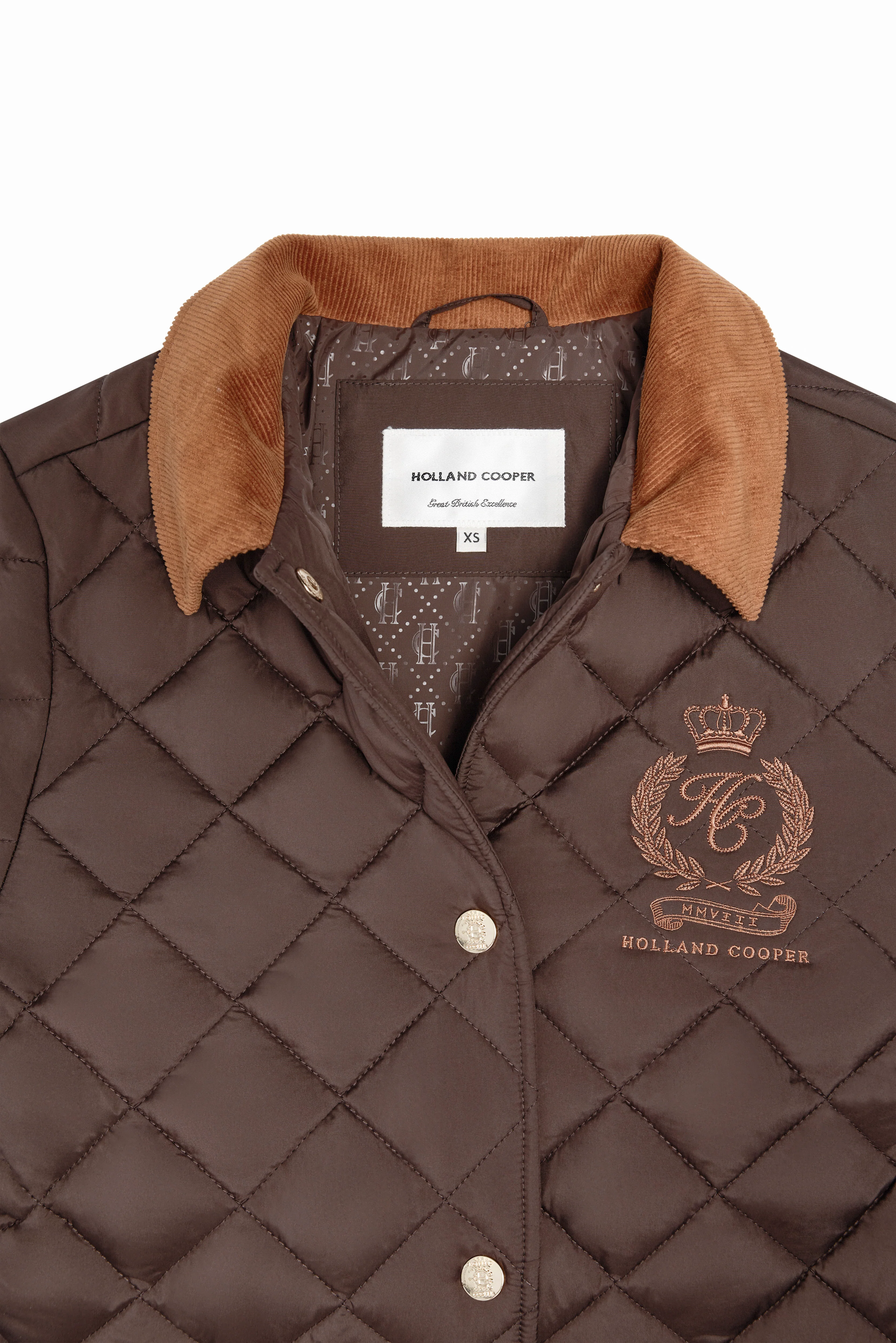 Hastings Quilted Jacket (Chocolate) - Image 7