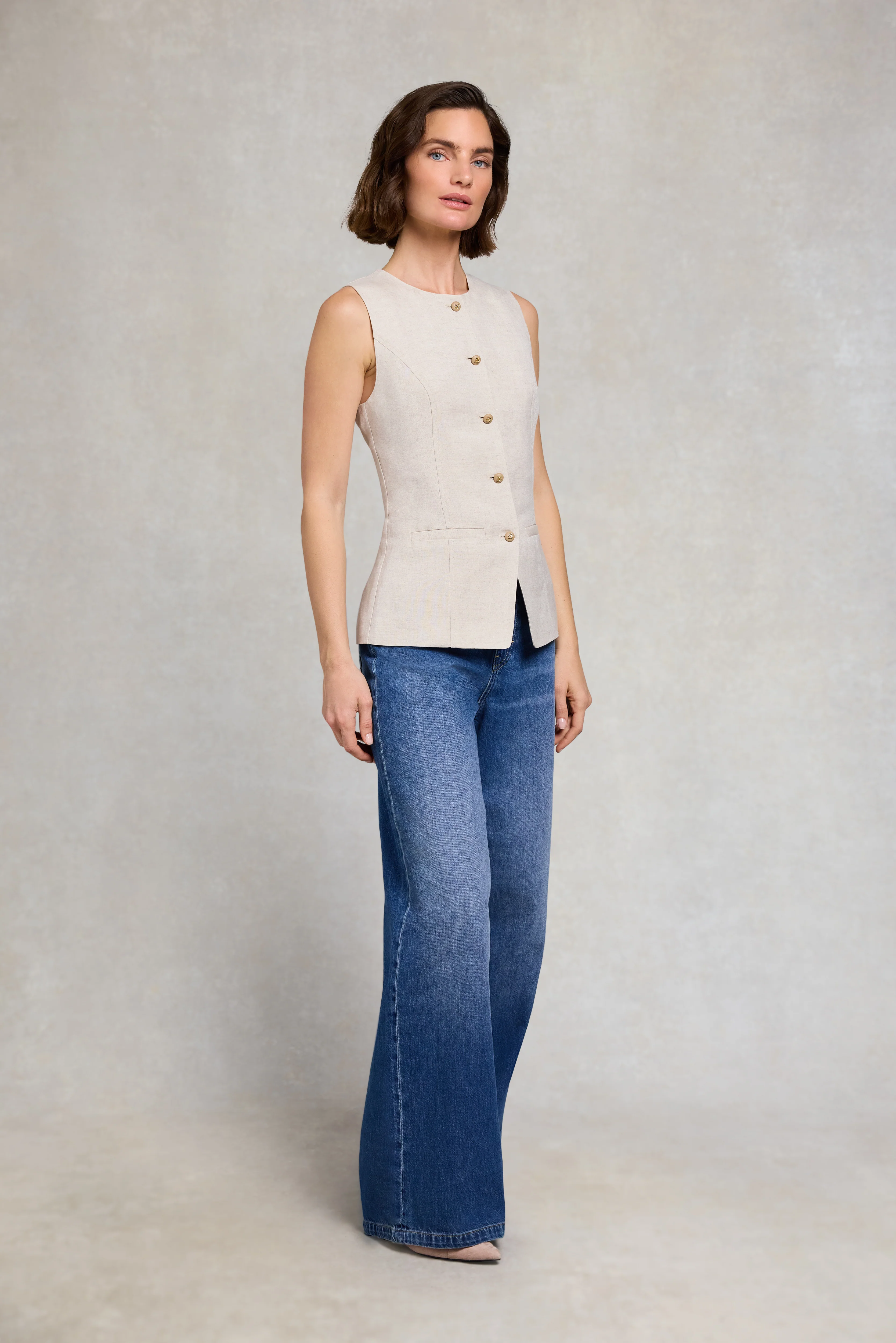 Hazelton Waistcoat (Natural) - Image 5