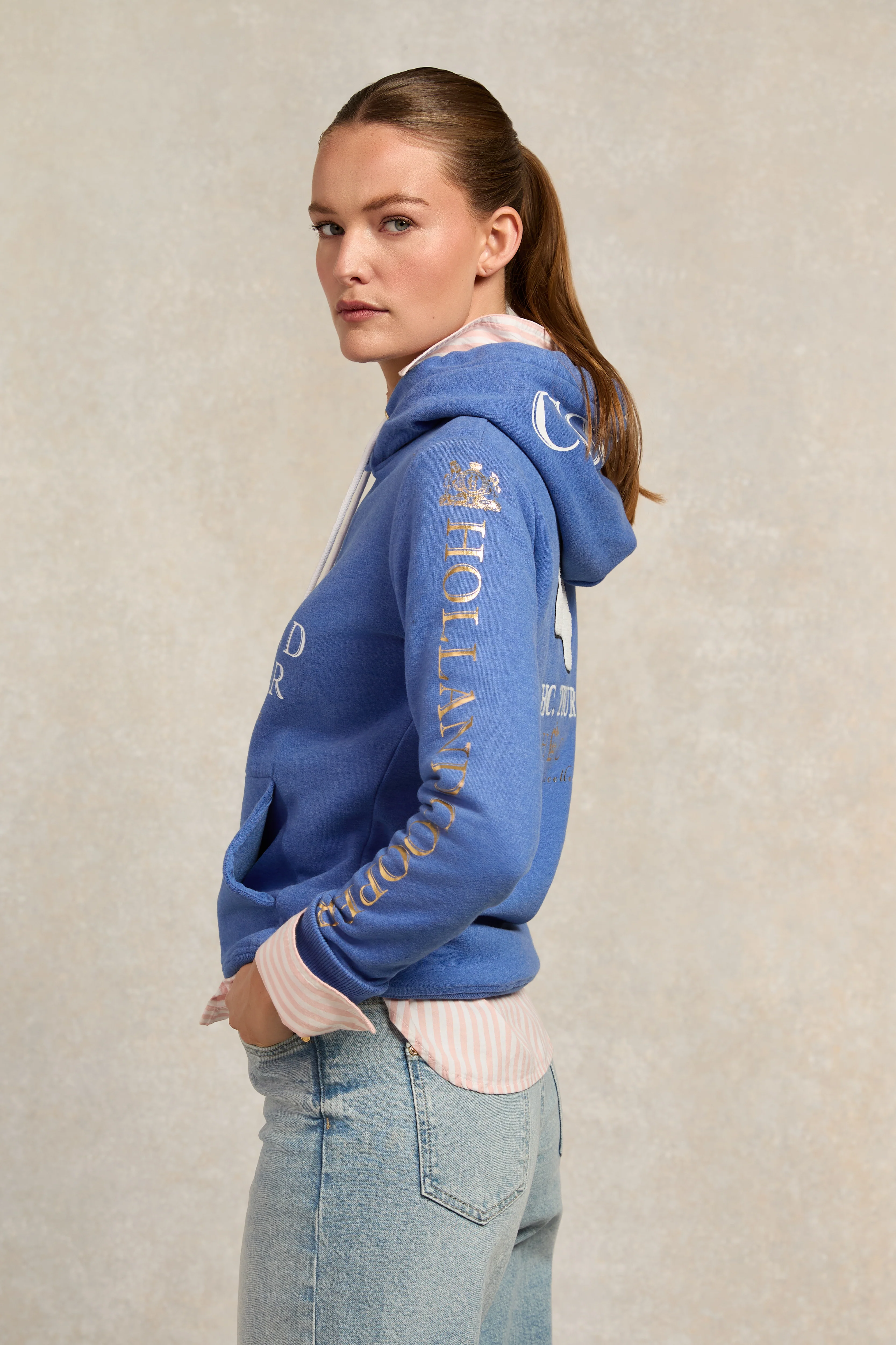 HC Heritage Hoodie (Deep Cobalt Marl) - Image 9