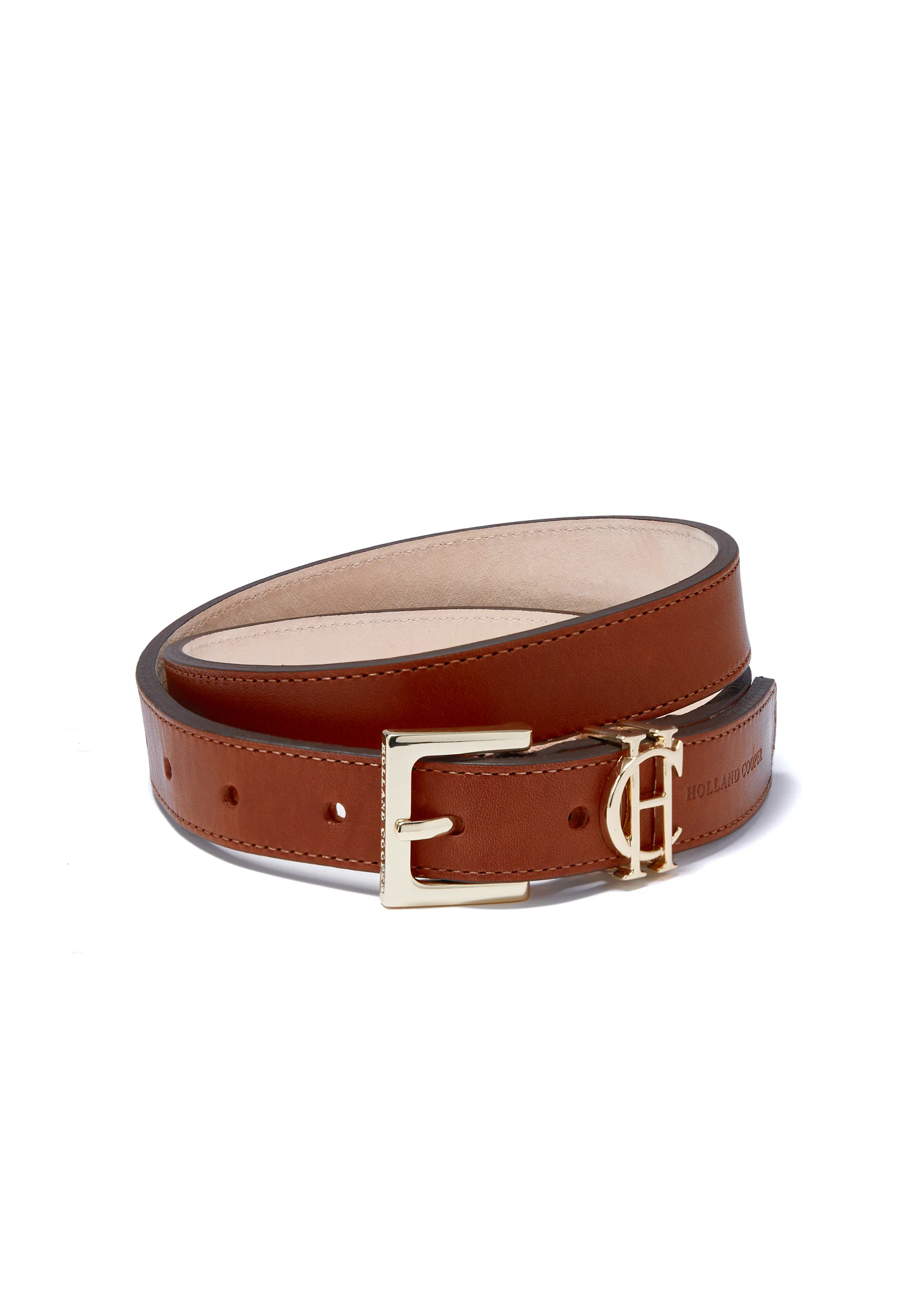 HC Slim Logo Belt (Tan) - Image 3