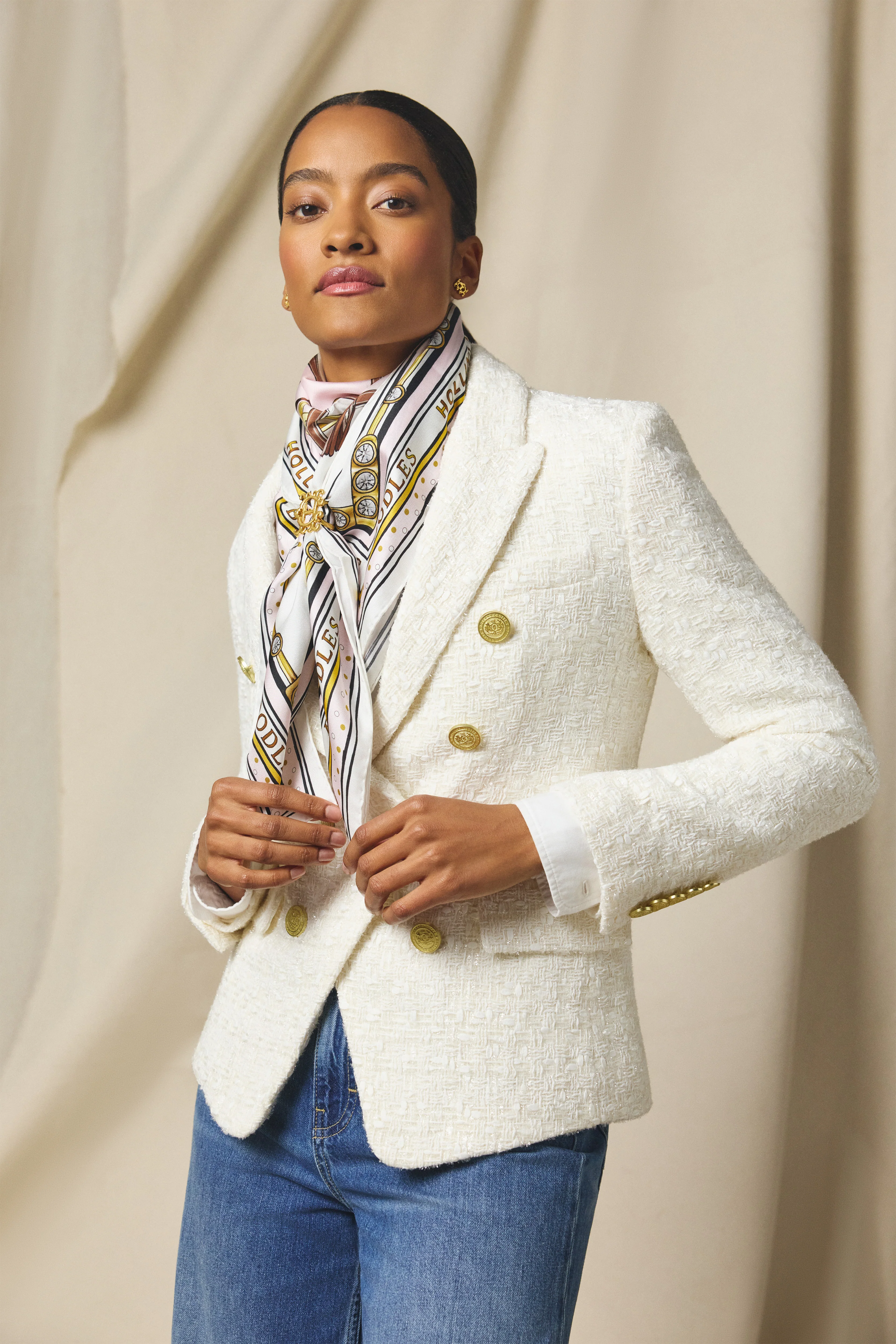 HC x Boodles Silk Scarf (Gold)