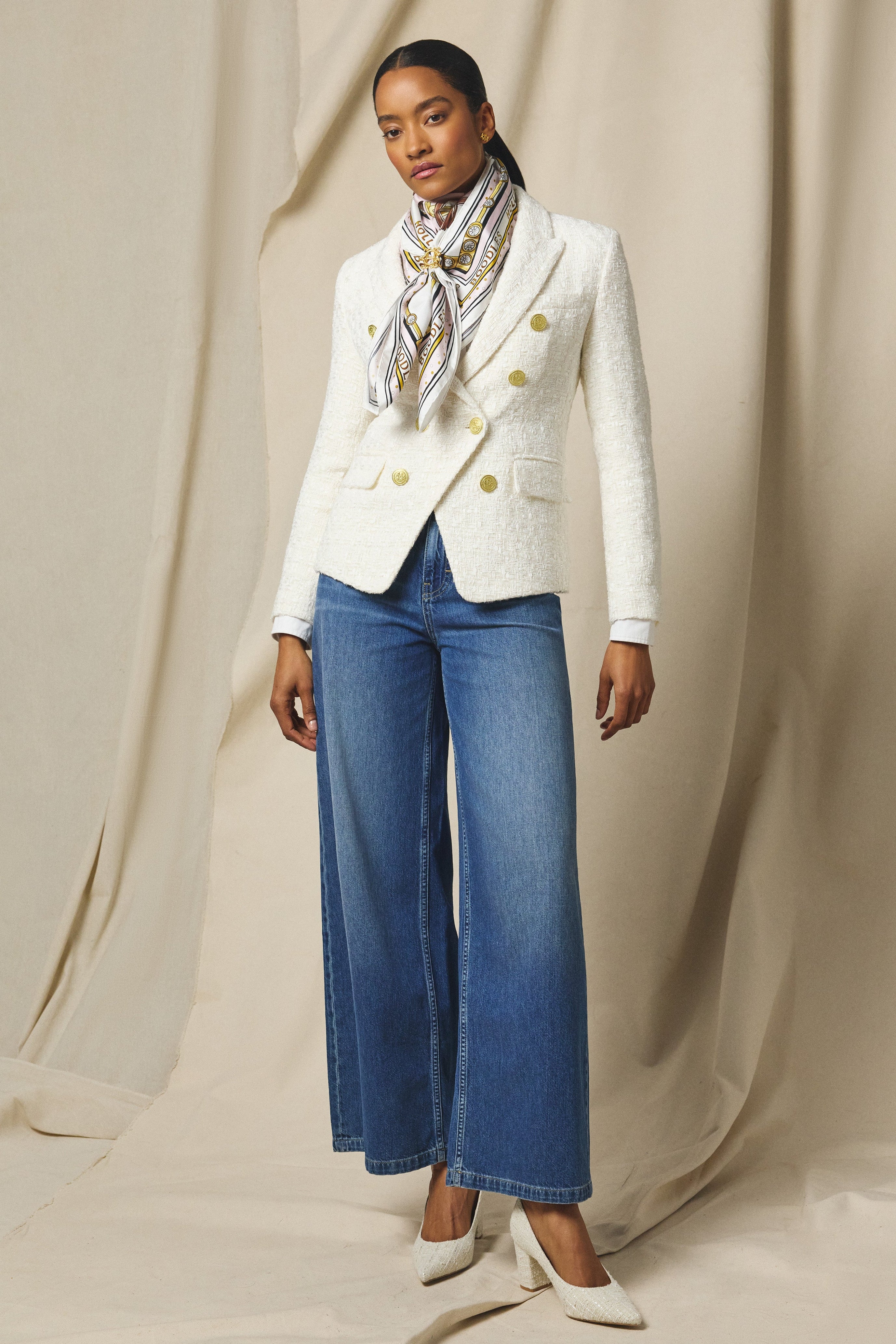 HC x Boodles Silk Scarf (Gold) - Image 6