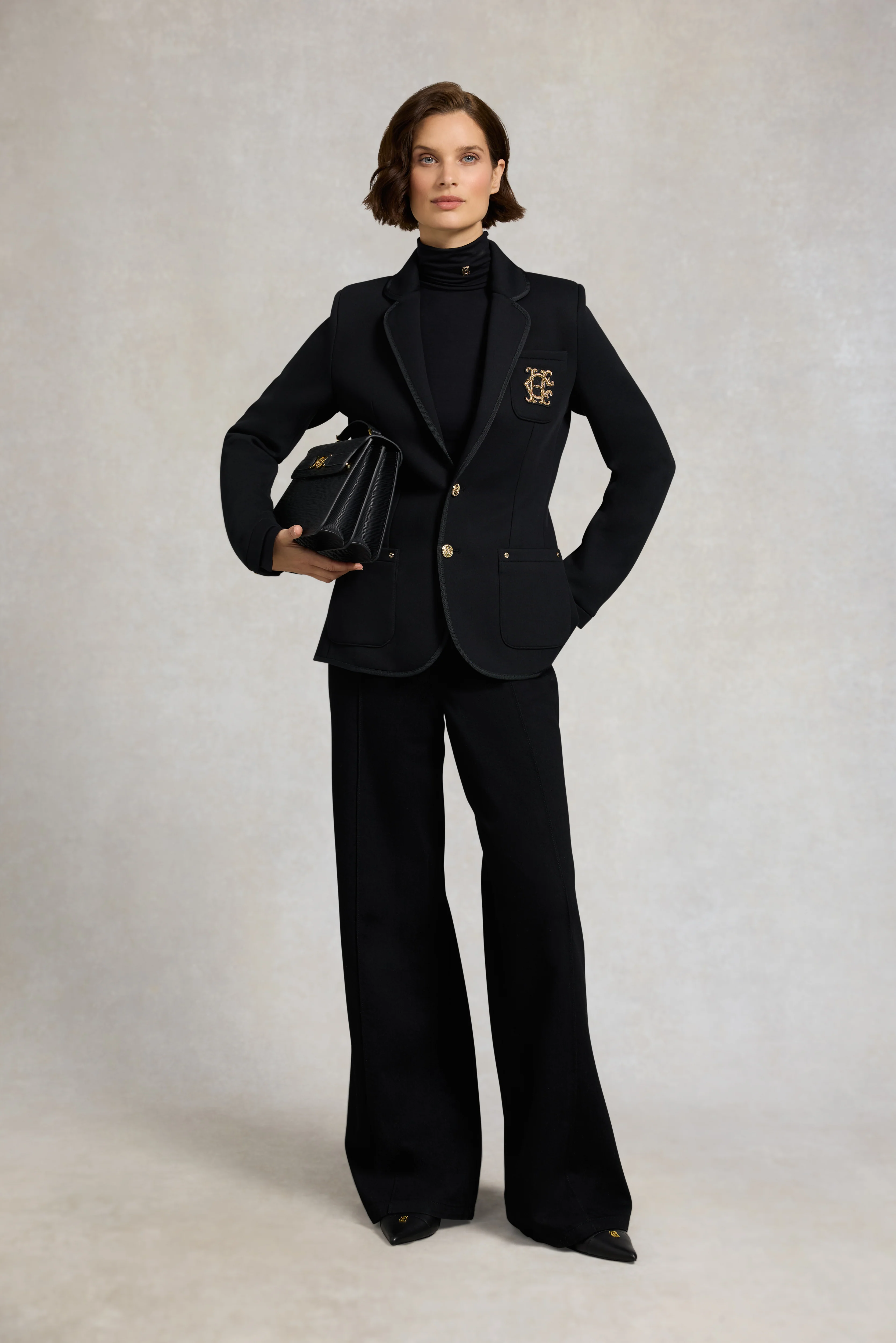 Henley Blazer (Black Black) - Image 3