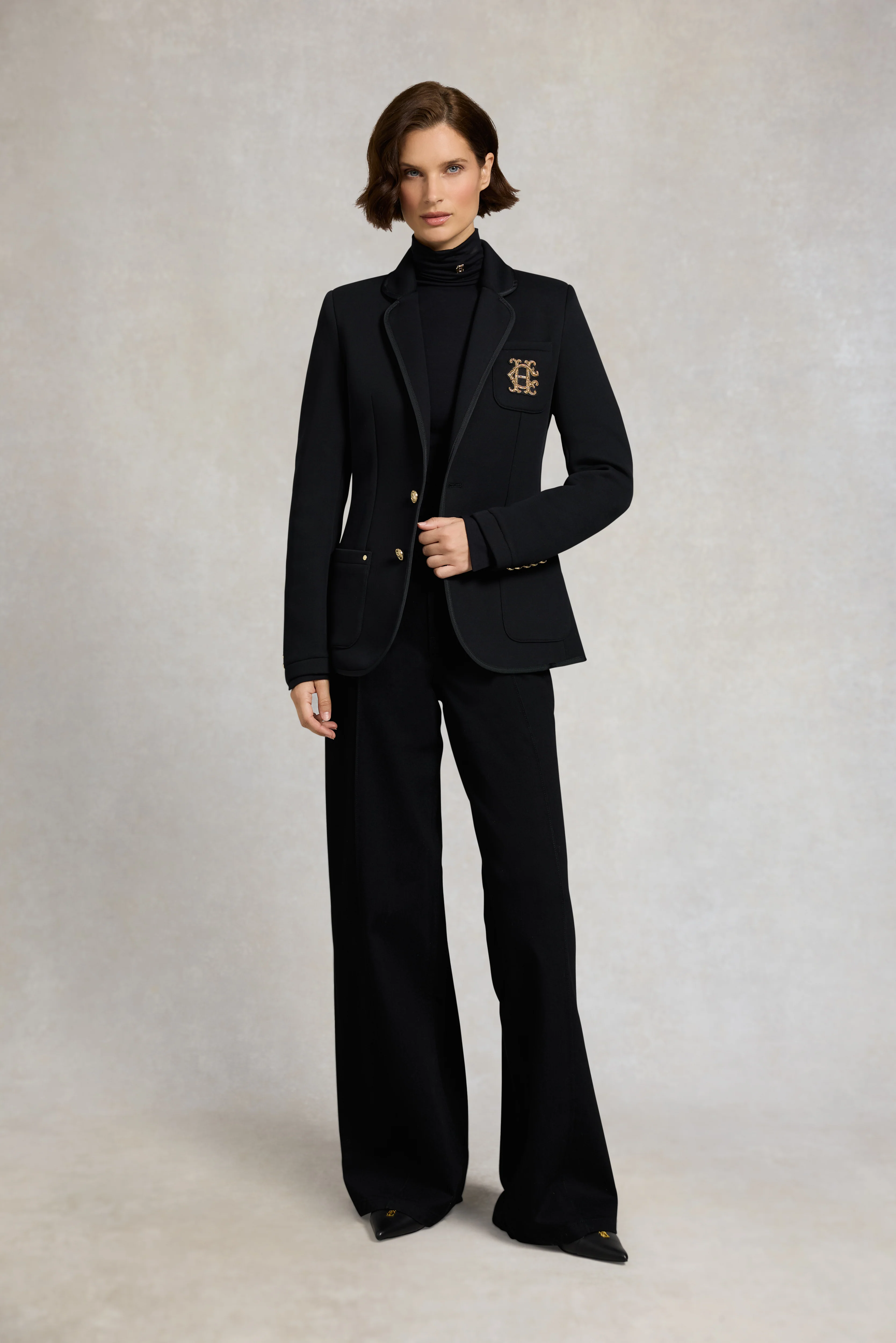 Henley Blazer (Black Black) - Image 4