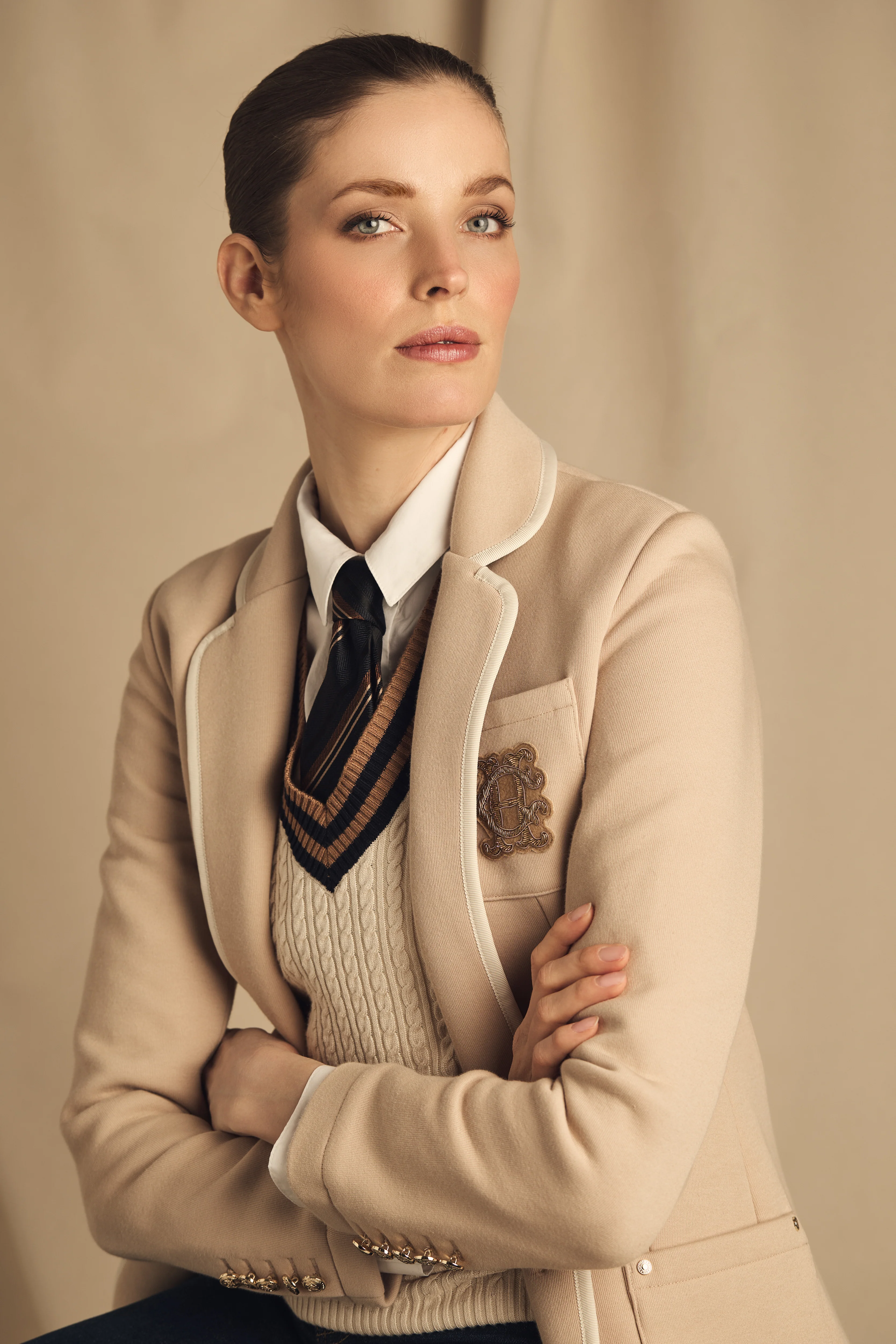 Henley Blazer (Camel) - Image 2
