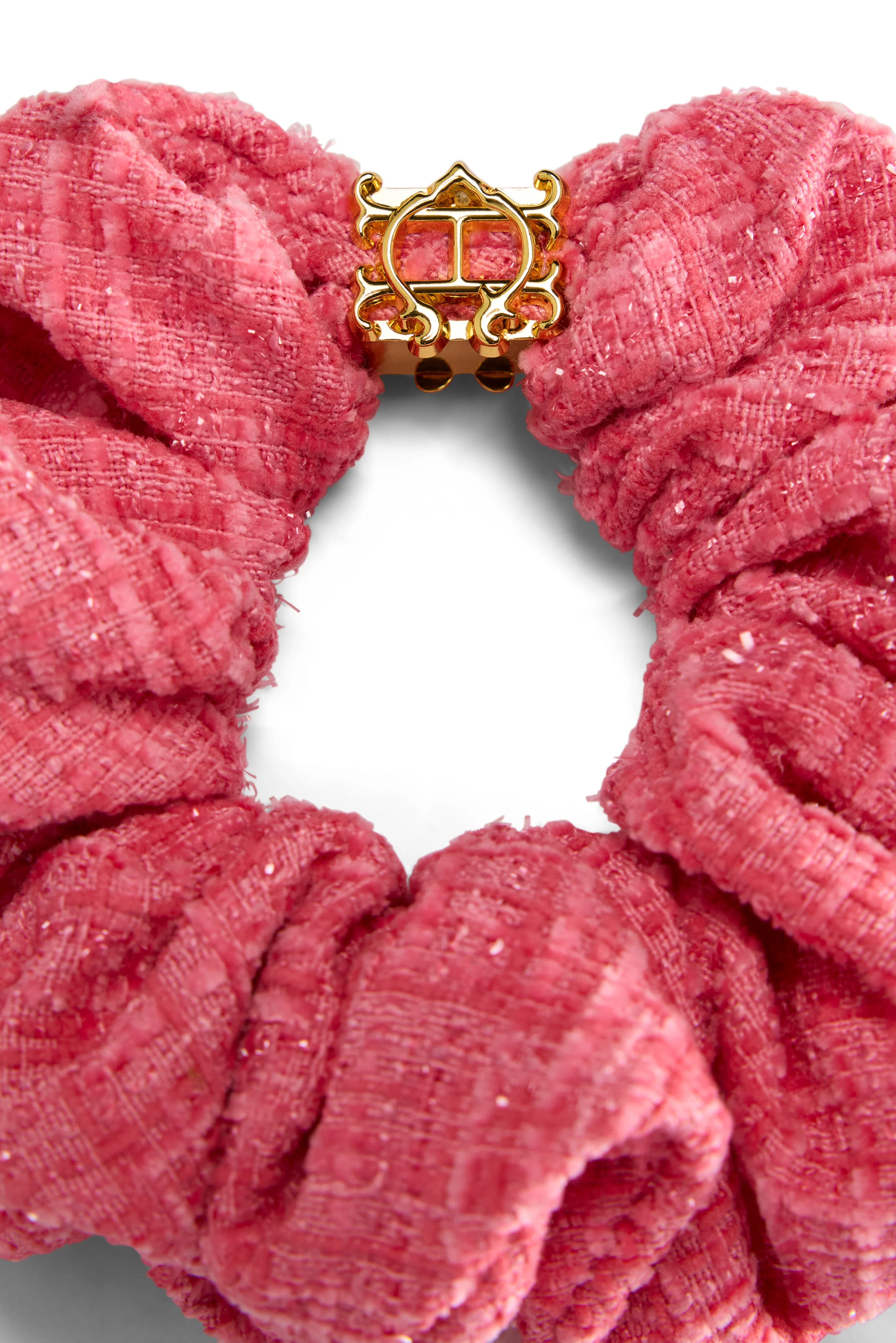 Heritage Scrunchie (Hot Pink Boucle) - Image 3