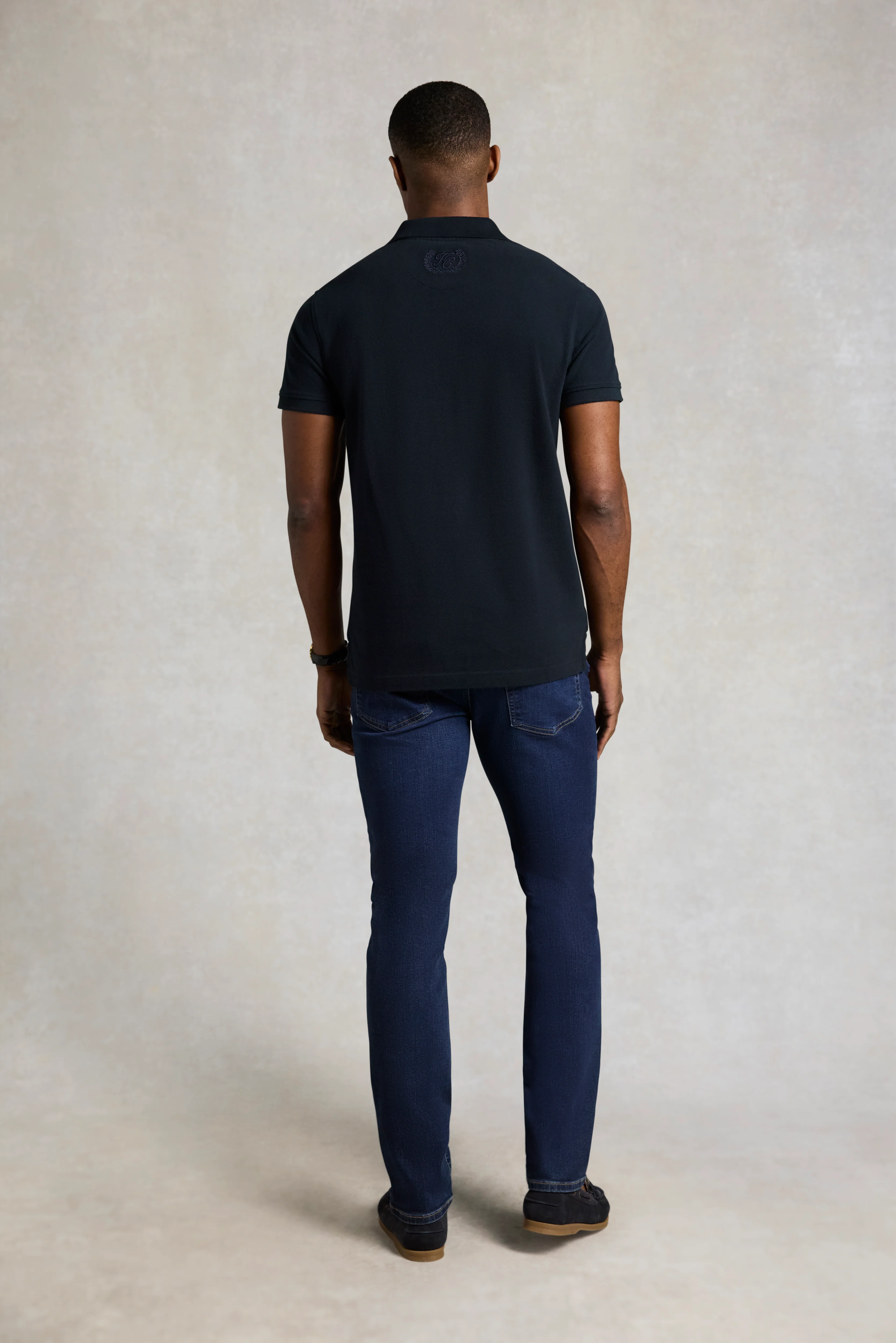 Men's Heritage Short Sleeve Polo Shirt (Ink Navy) - Image 4