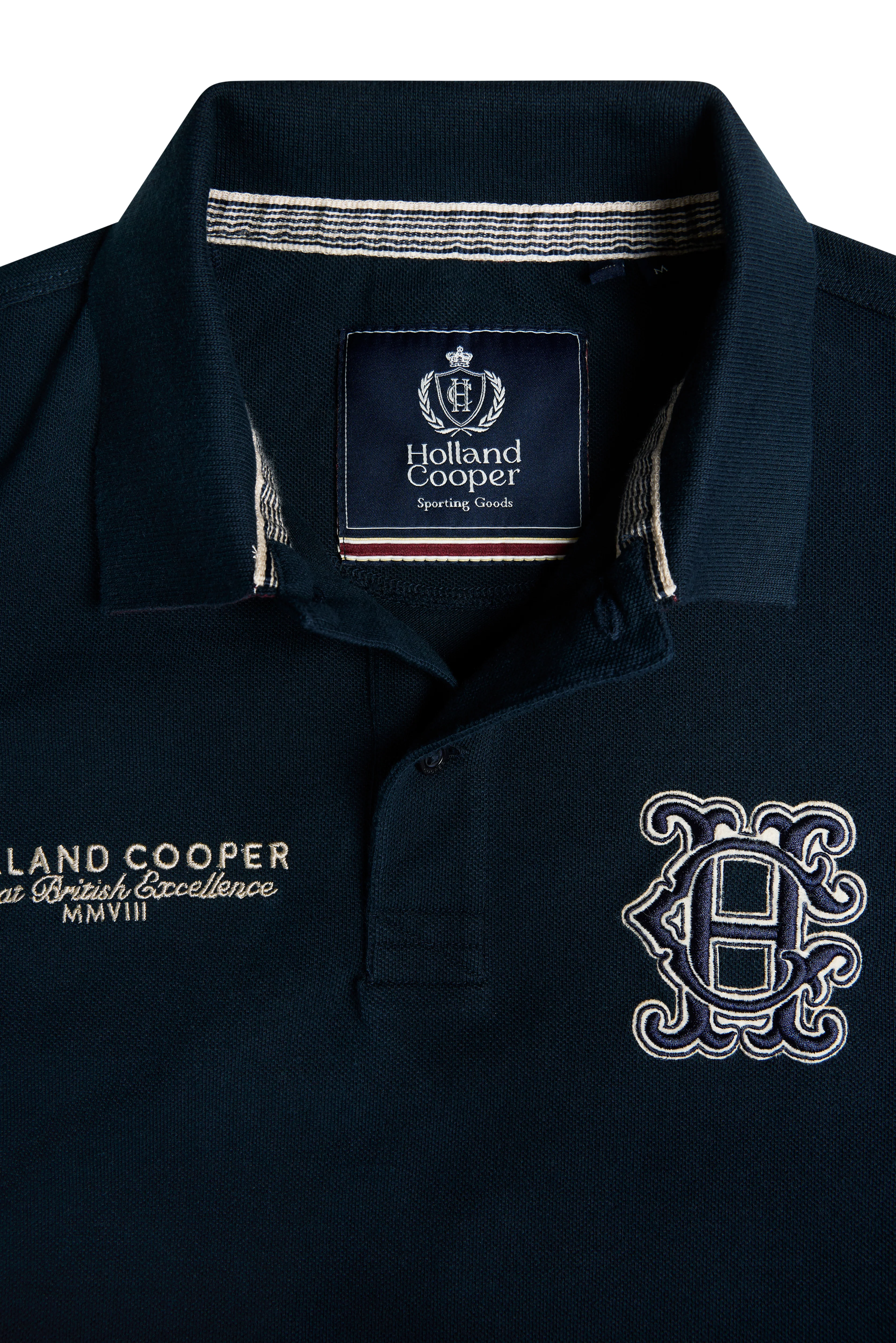 Men's Heritage Short Sleeve Polo Shirt (Ink Navy) - Image 7