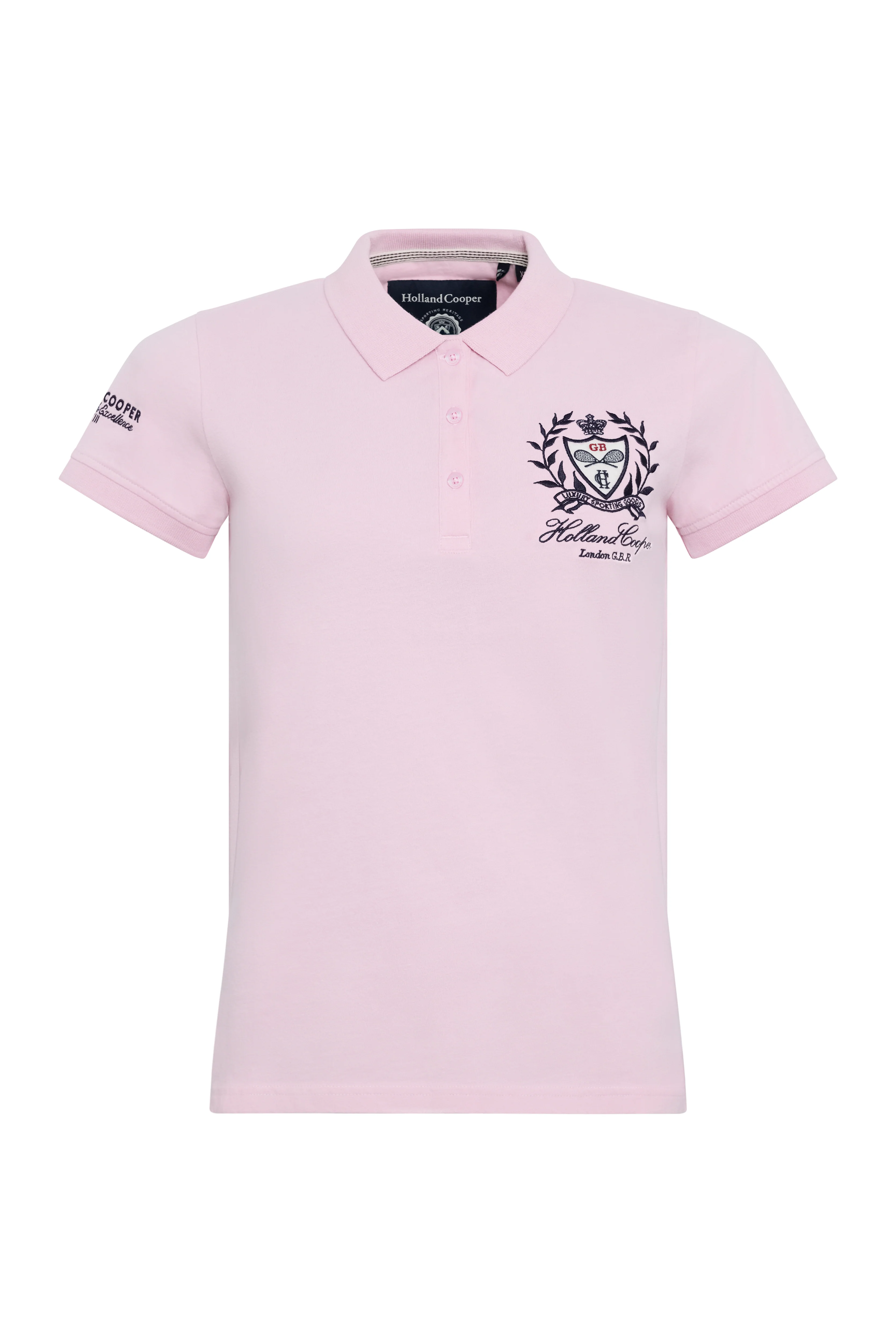 Heritage Short Sleeve Polo Shirt (Pink) - Image 5