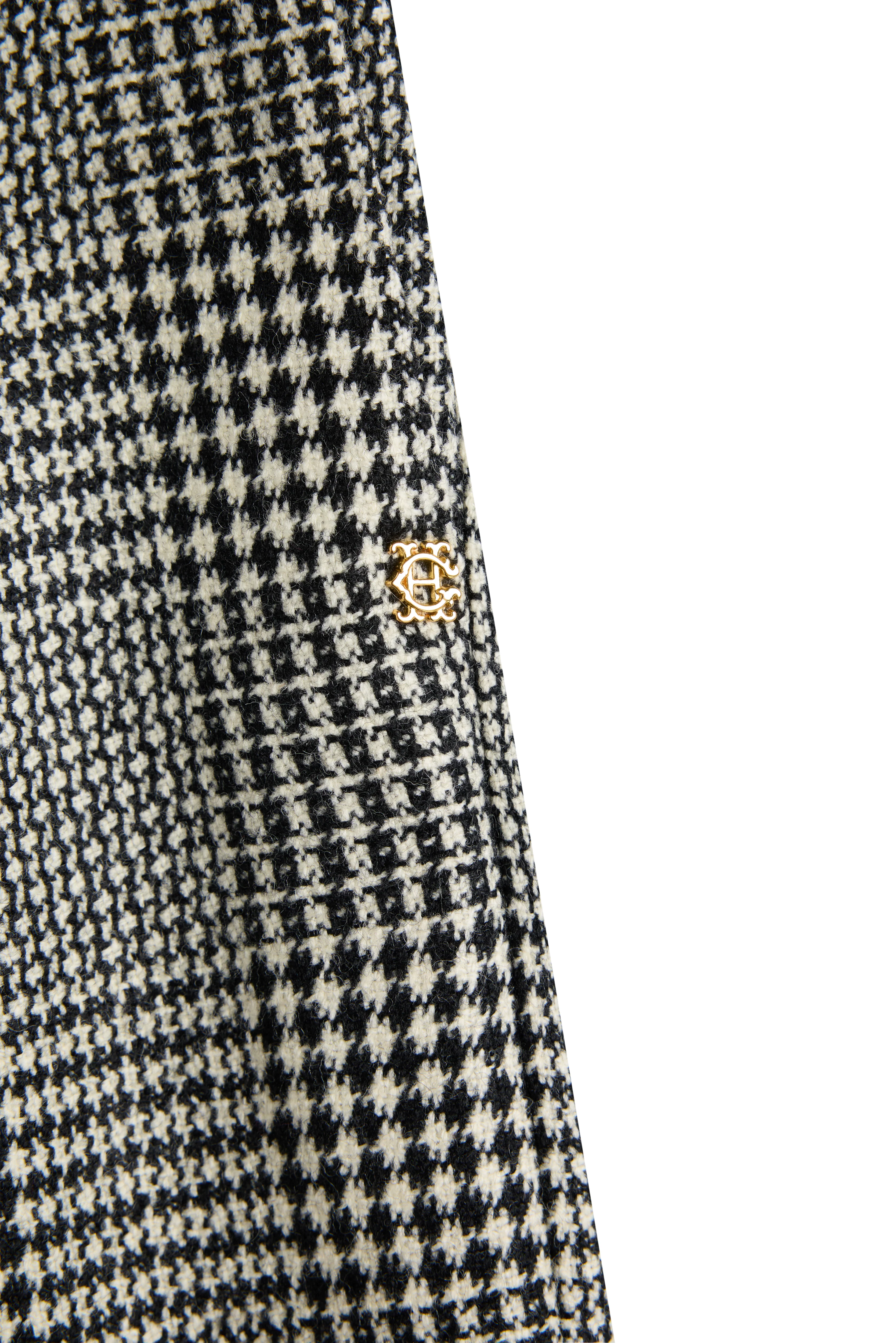High Waisted Wide Leg Trouser (Prince Of Wales Mono) - Image 8