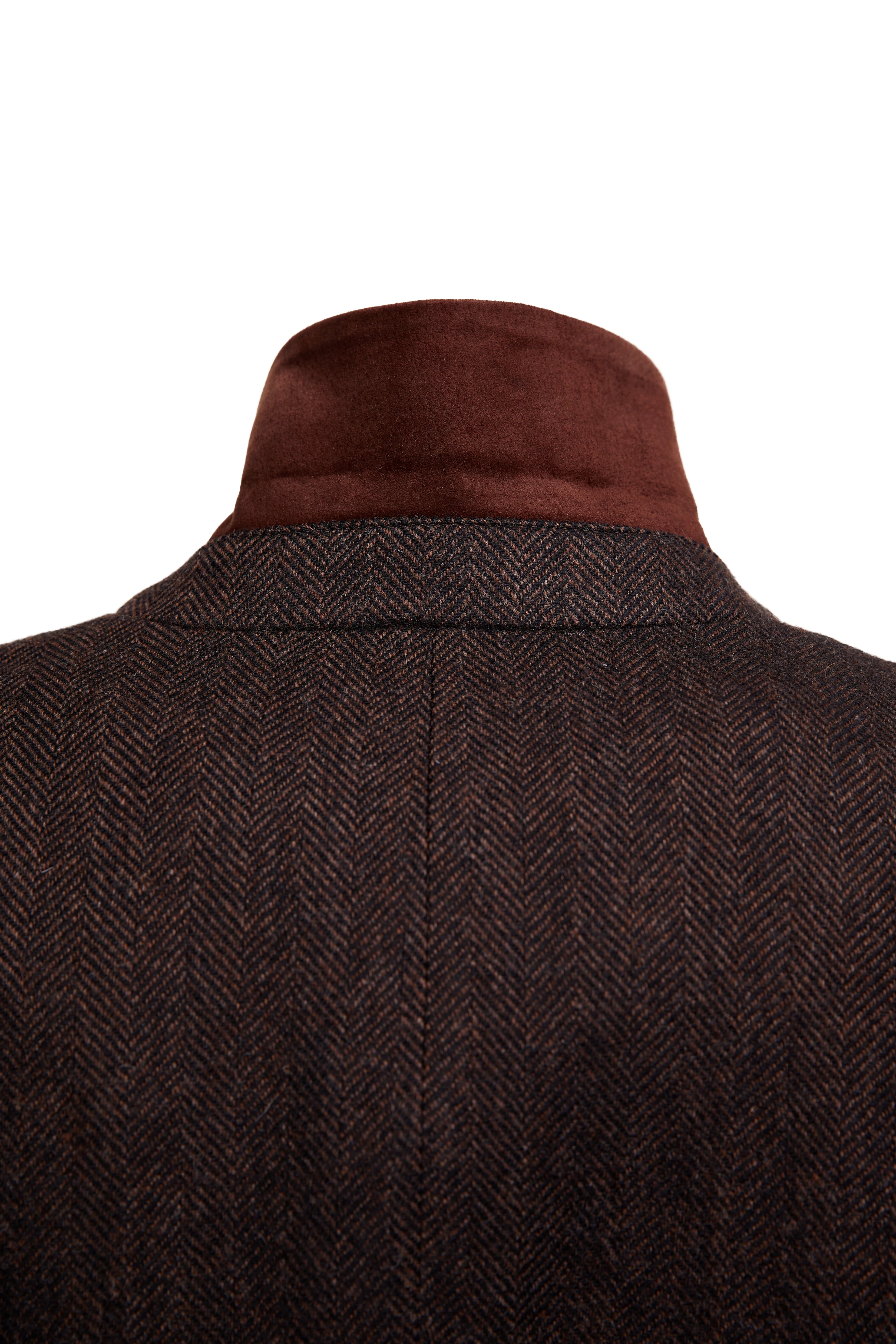 Highgrove Coat (Chocolate Herringbone) - Image 9