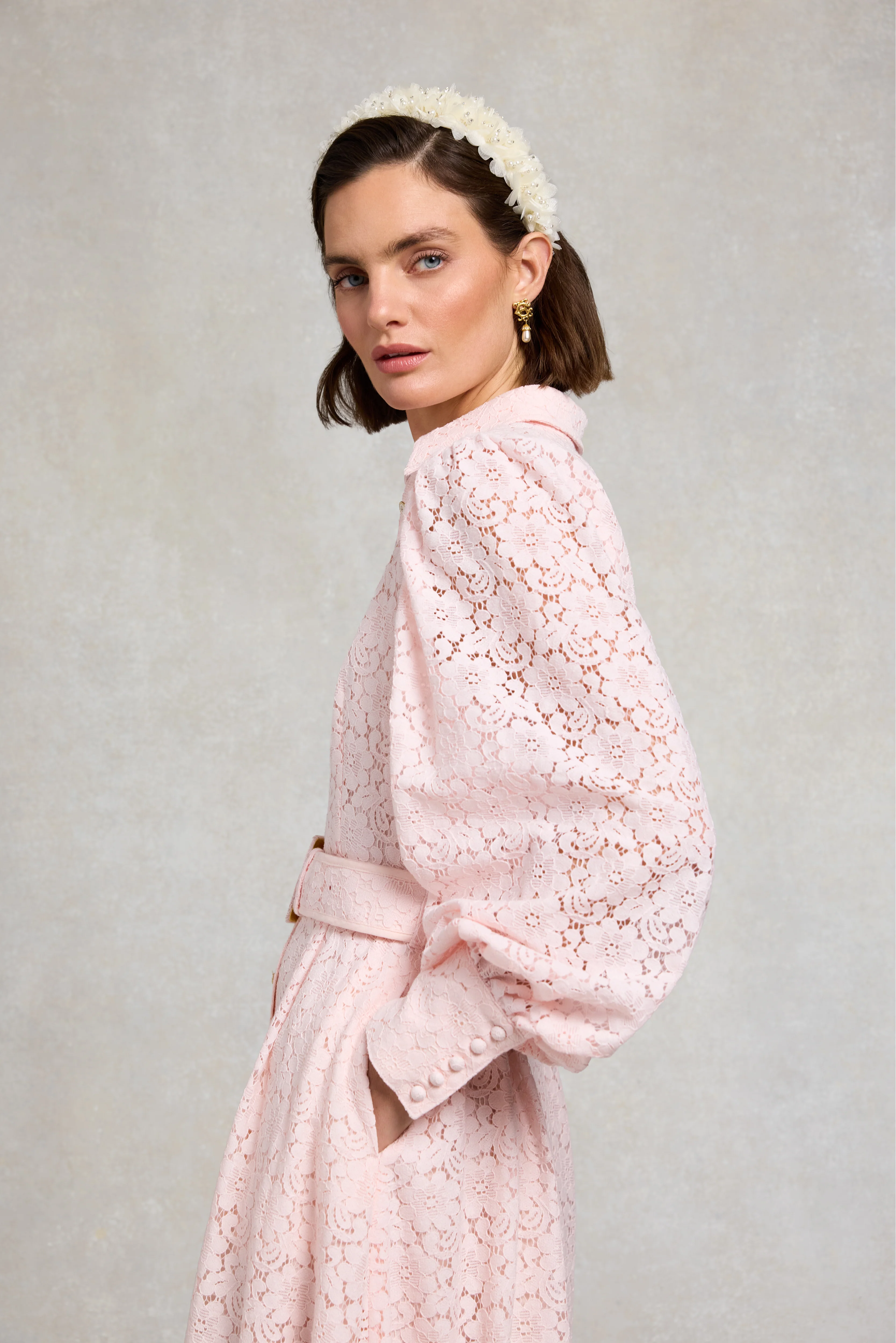 Iona Lace Dress (Blush) - Image 6