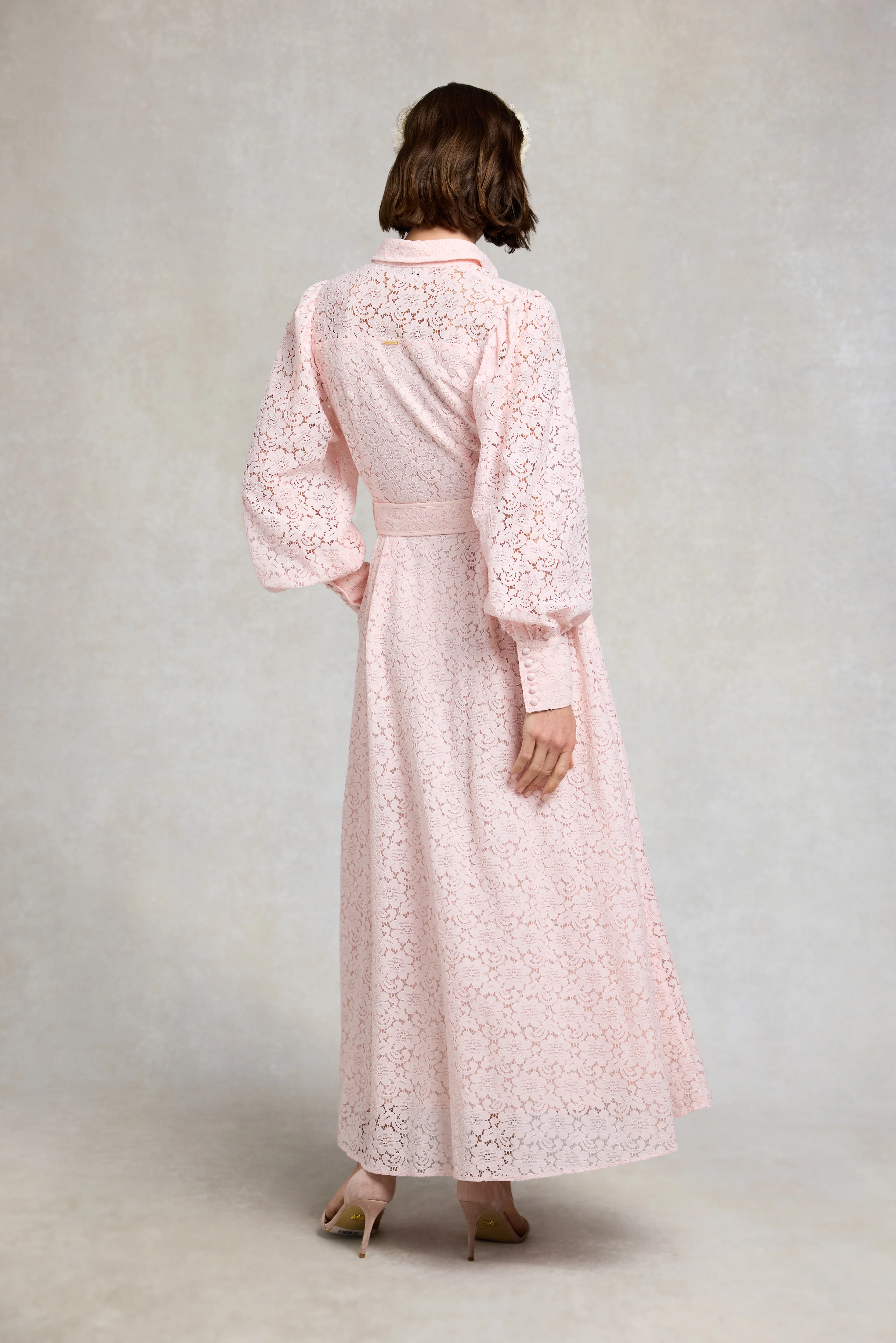 Iona Lace Dress (Blush) - Image 8