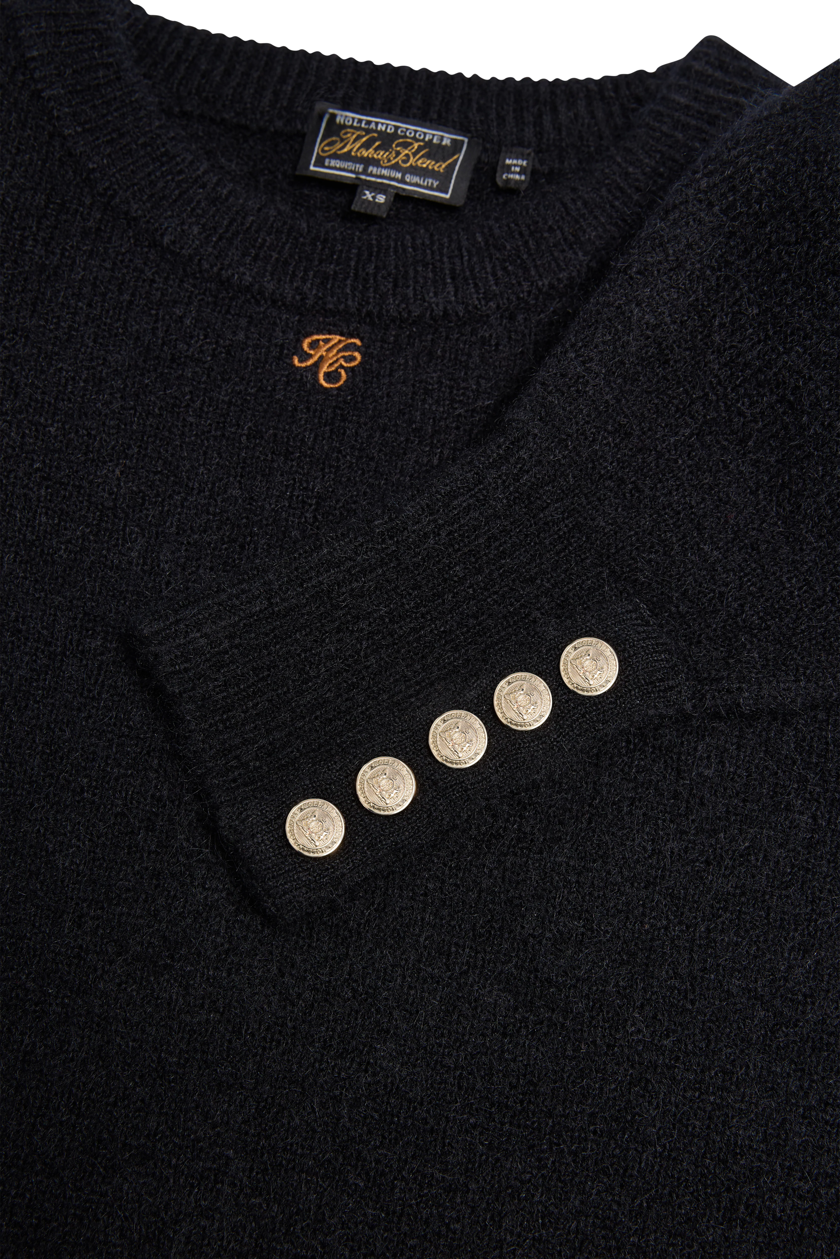 Isla Crew Neck Knit (Black) - Image 8