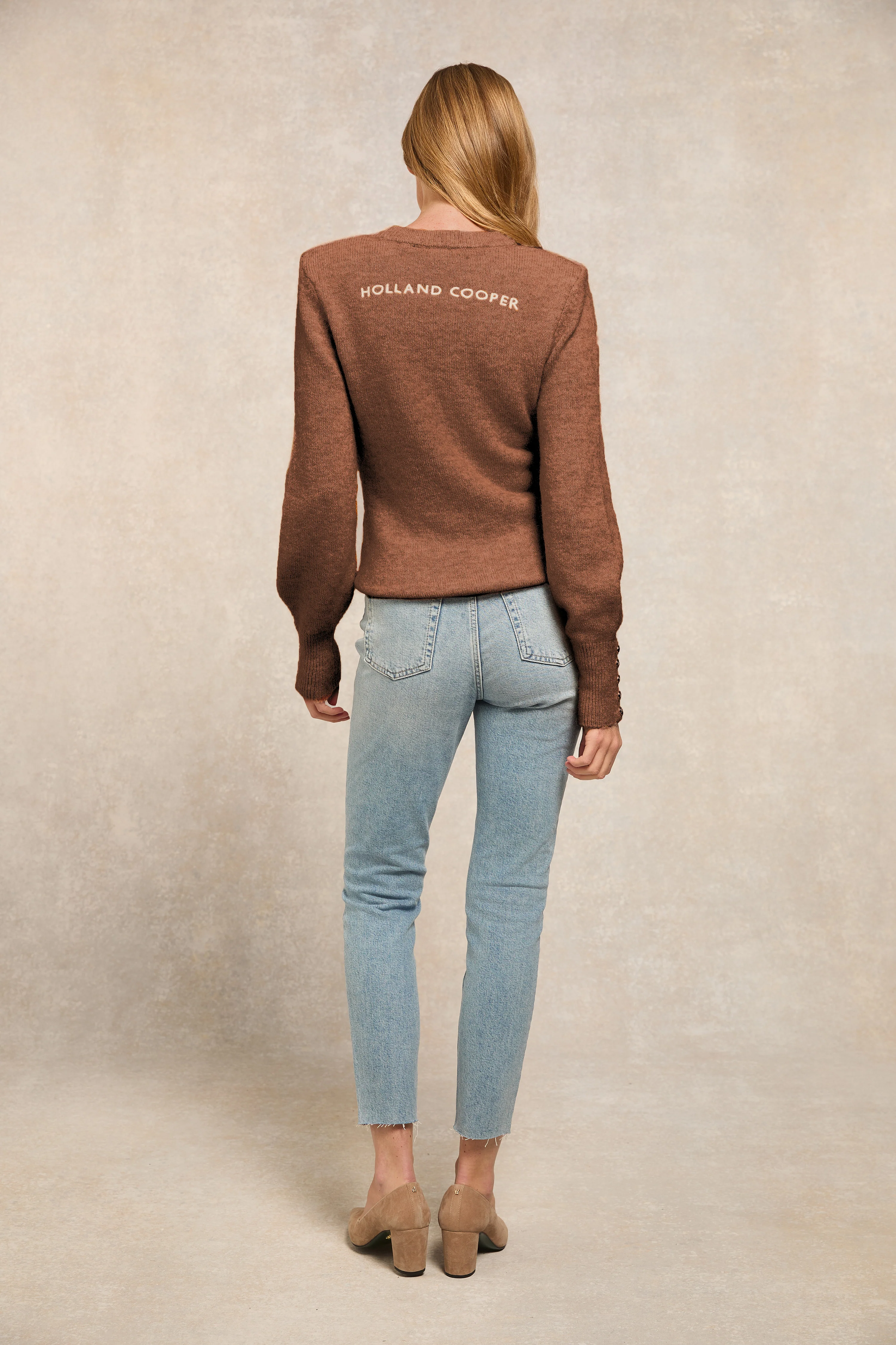 Isla Crew Neck Knit (Latte) - Image 5