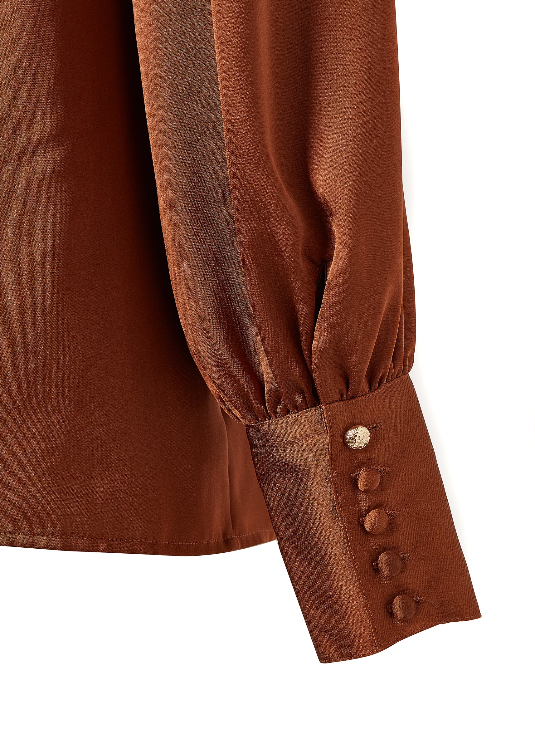 Isla Satin Shirt (Copper) - Image 8