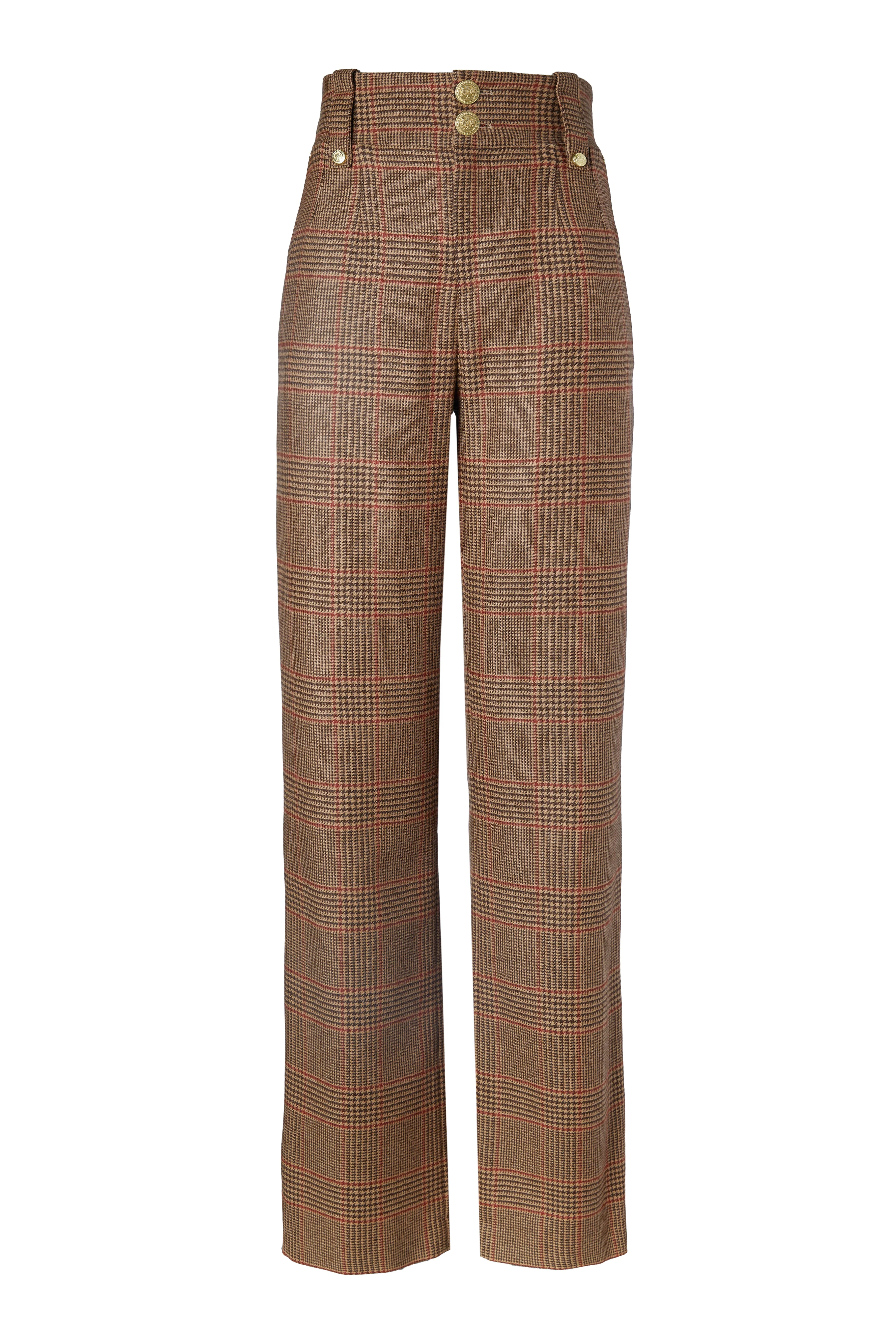 Jade's Clarence Check Merlot Look - Image 6