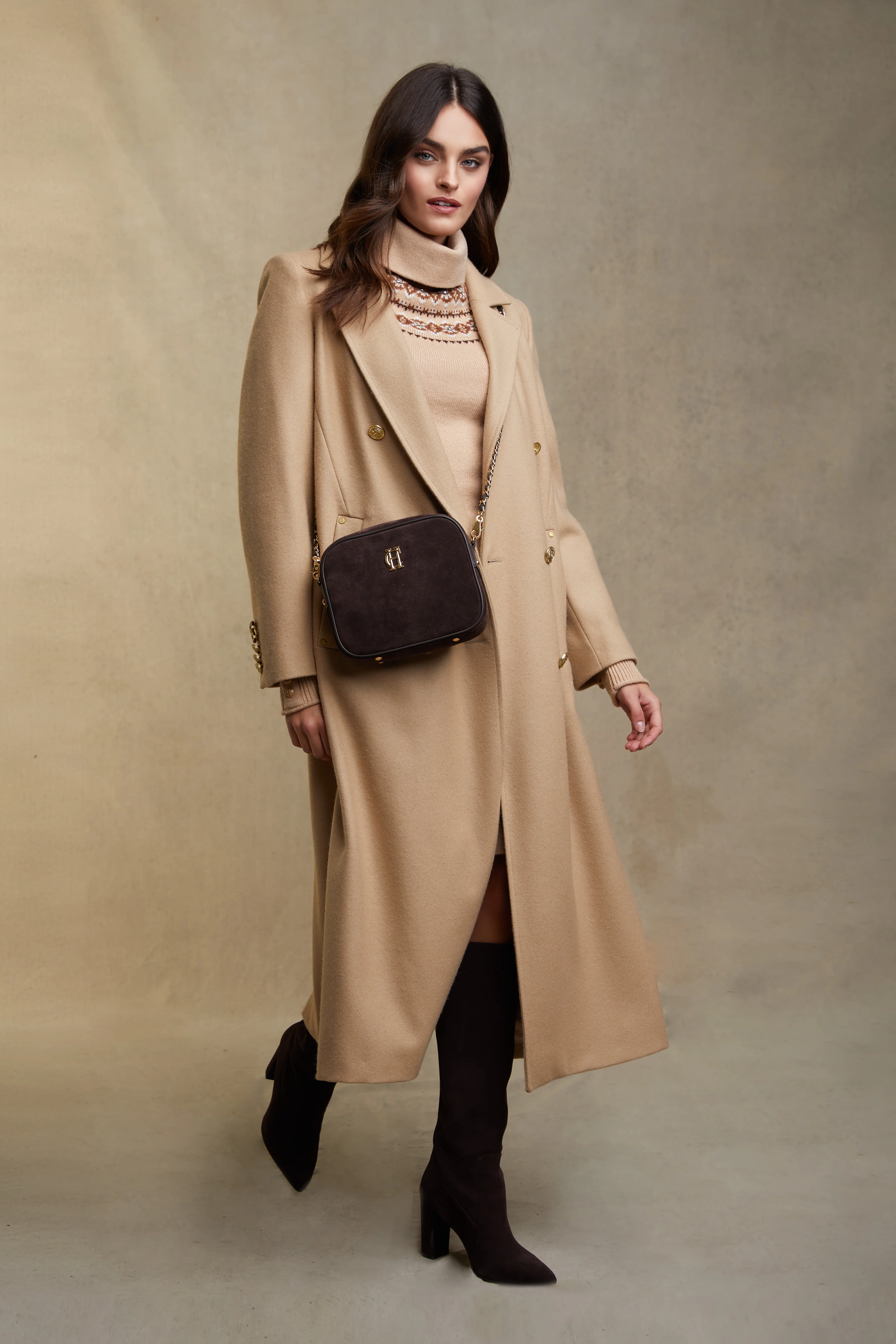Jennifer Knit Dress (Camel) - Image 3