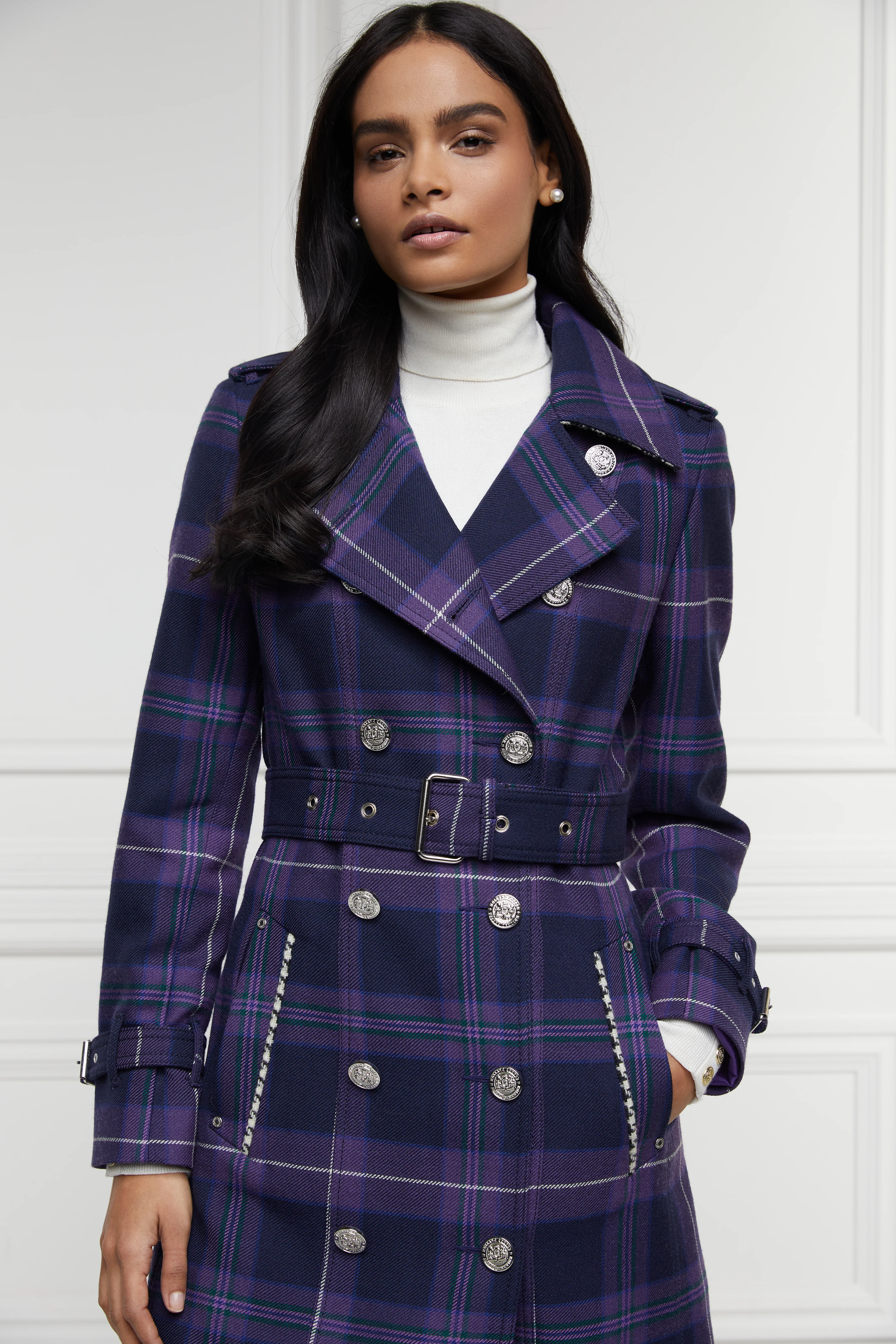 Jubilee Full Length Marlborough Trench (Jubilee Tartan) - Image 10