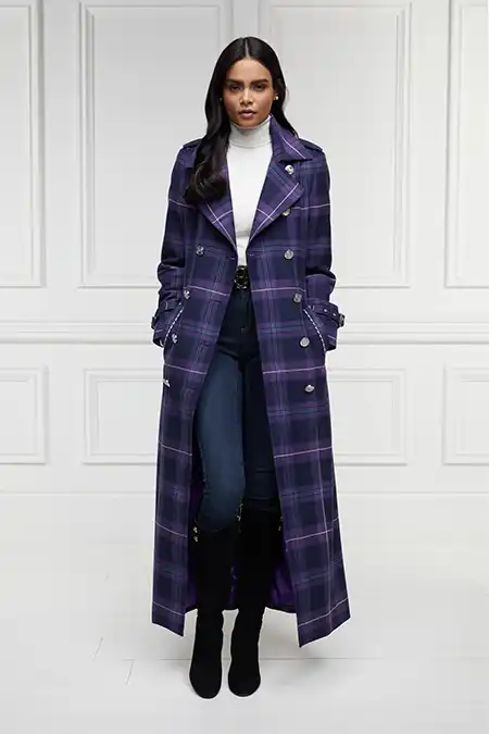Jubilee Full Length Marlborough Trench (Jubilee Tartan) - Image 5