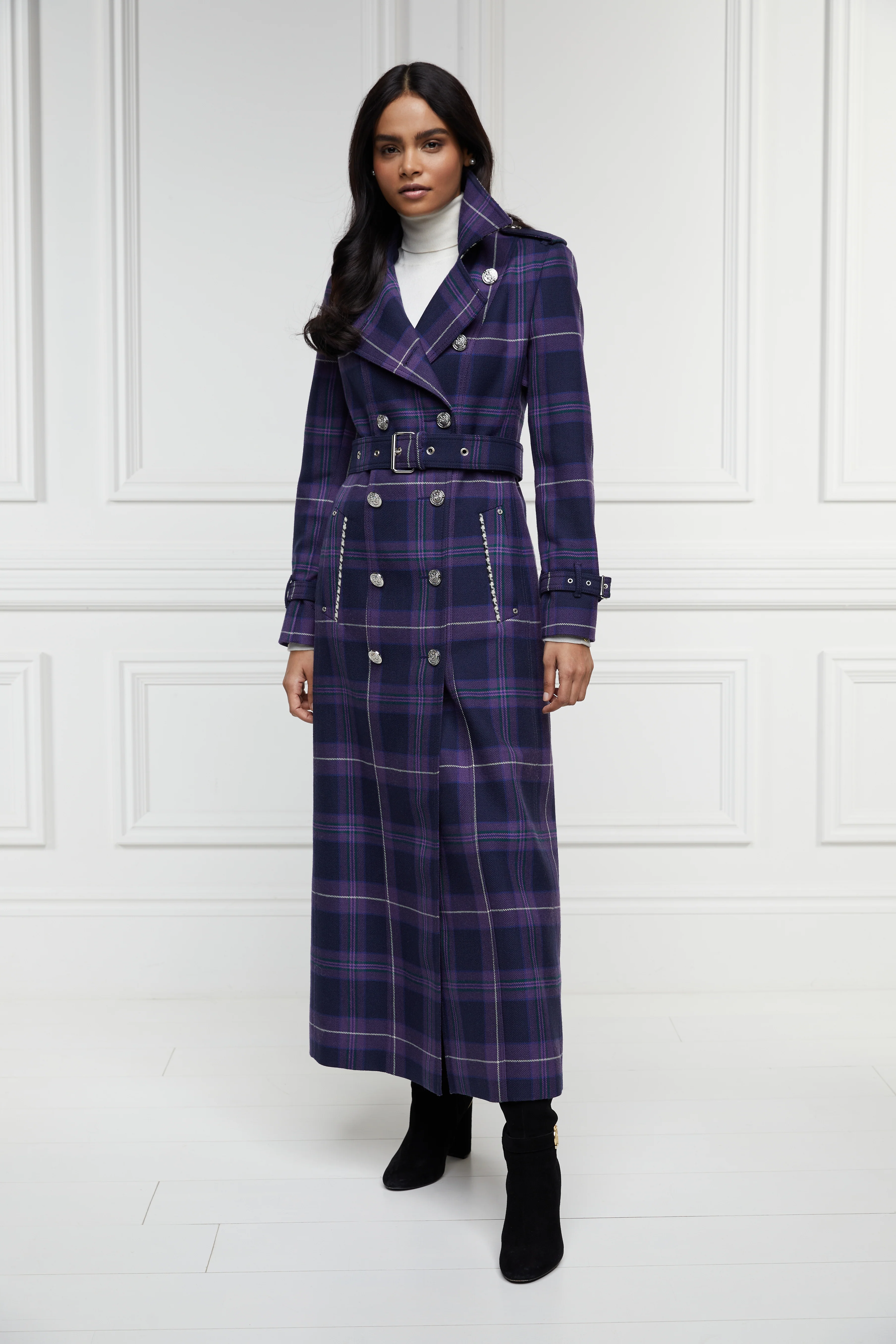 Jubilee Full Length Marlborough Trench (Jubilee Tartan) - Image 6