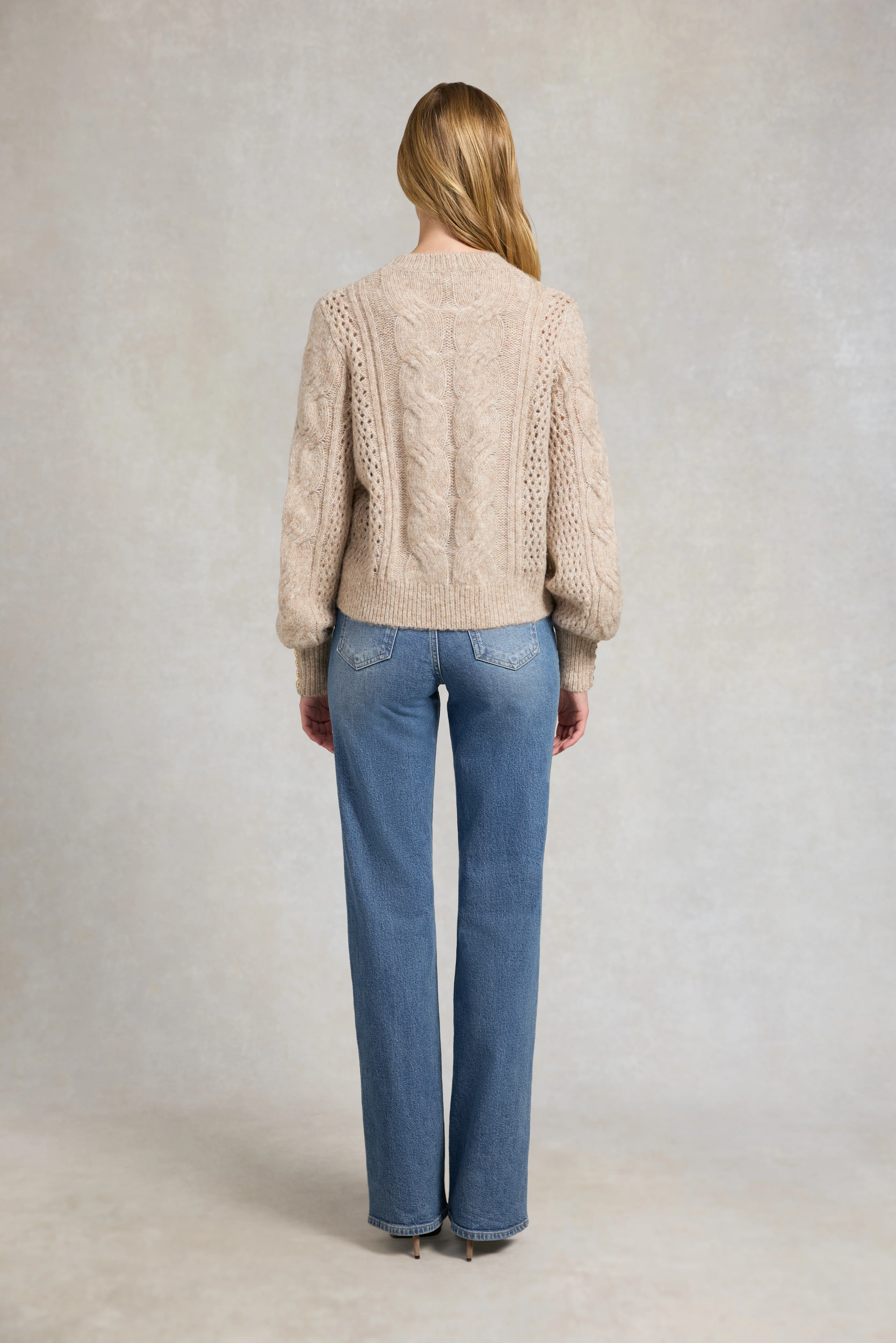 Kelly Crew Neck Knit (Taupe) - Image 4