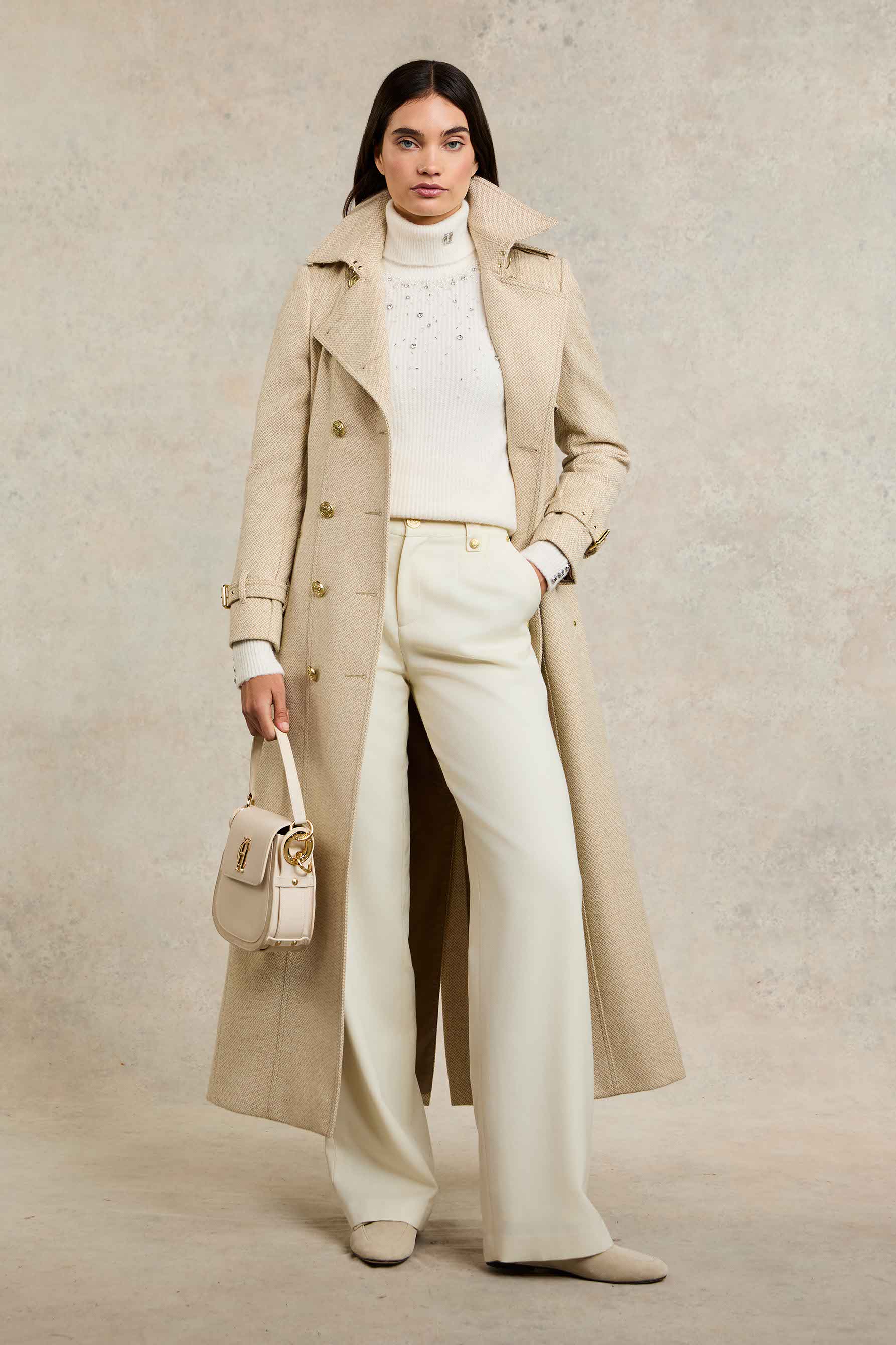Kelsie Rib Embellished Roll Neck (Natural) - Image 2