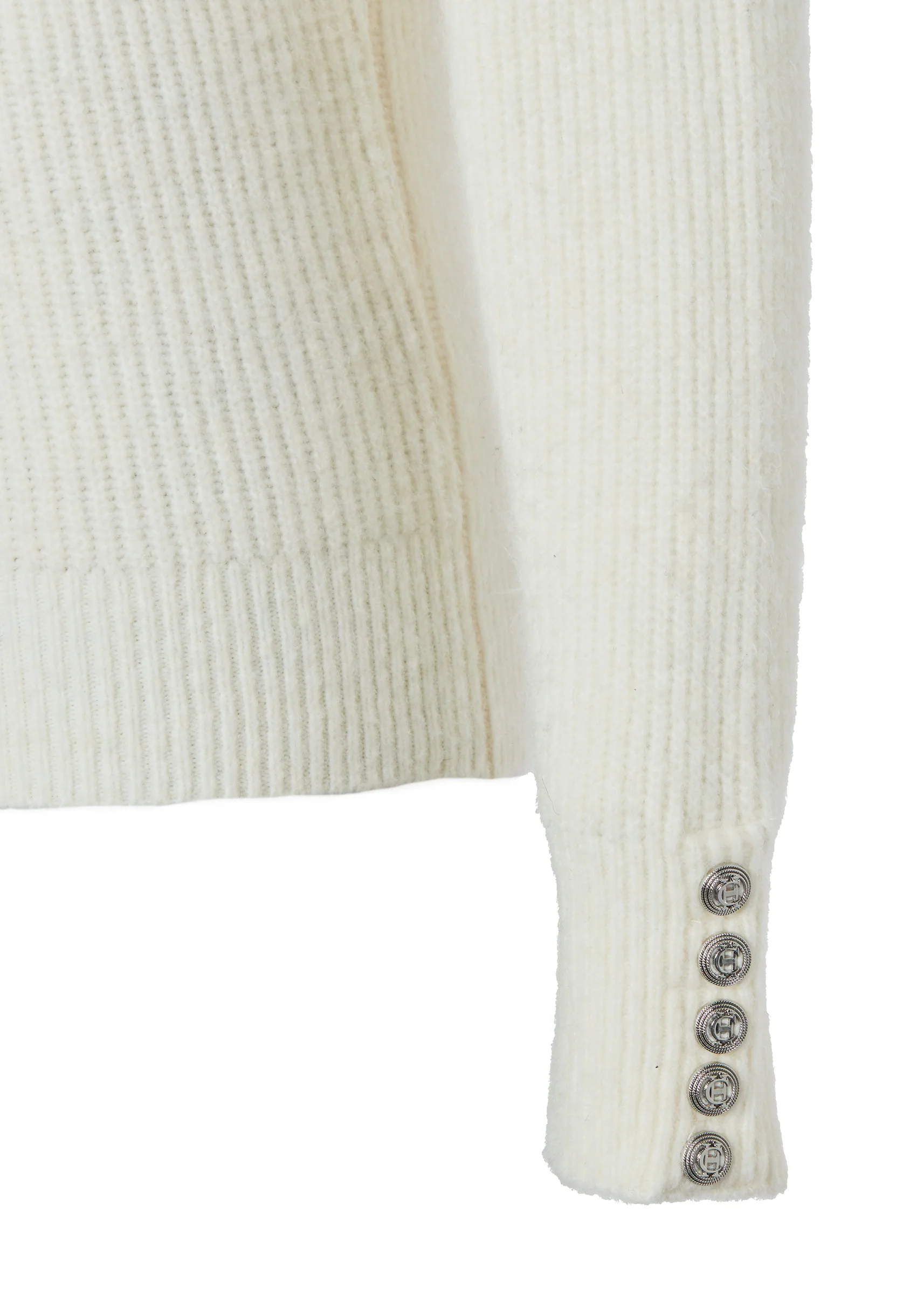 Kelsie Rib Embellished Roll Neck (Natural) - Image 7
