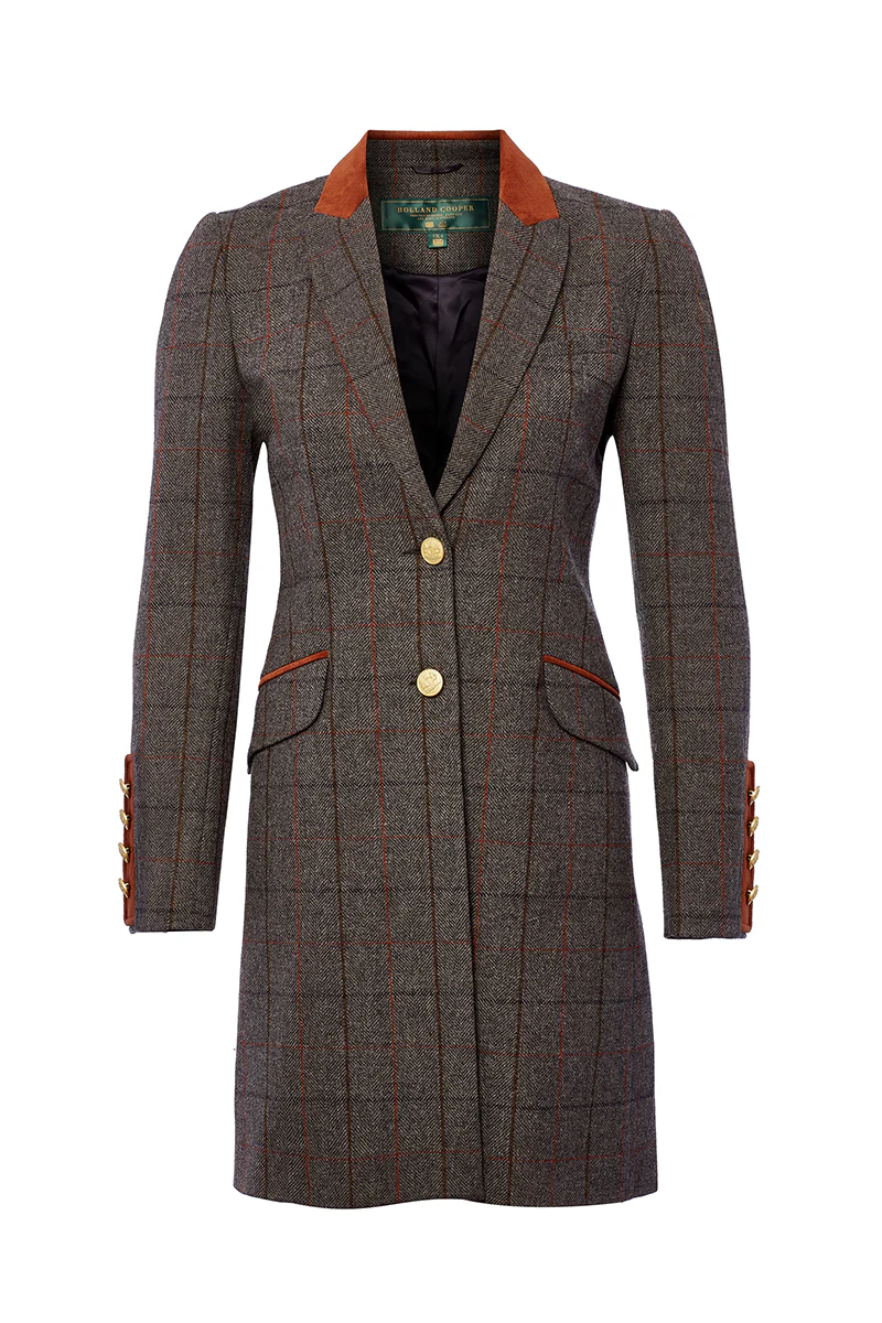 Kempton Coat (Mid Blue Check) - Image 4