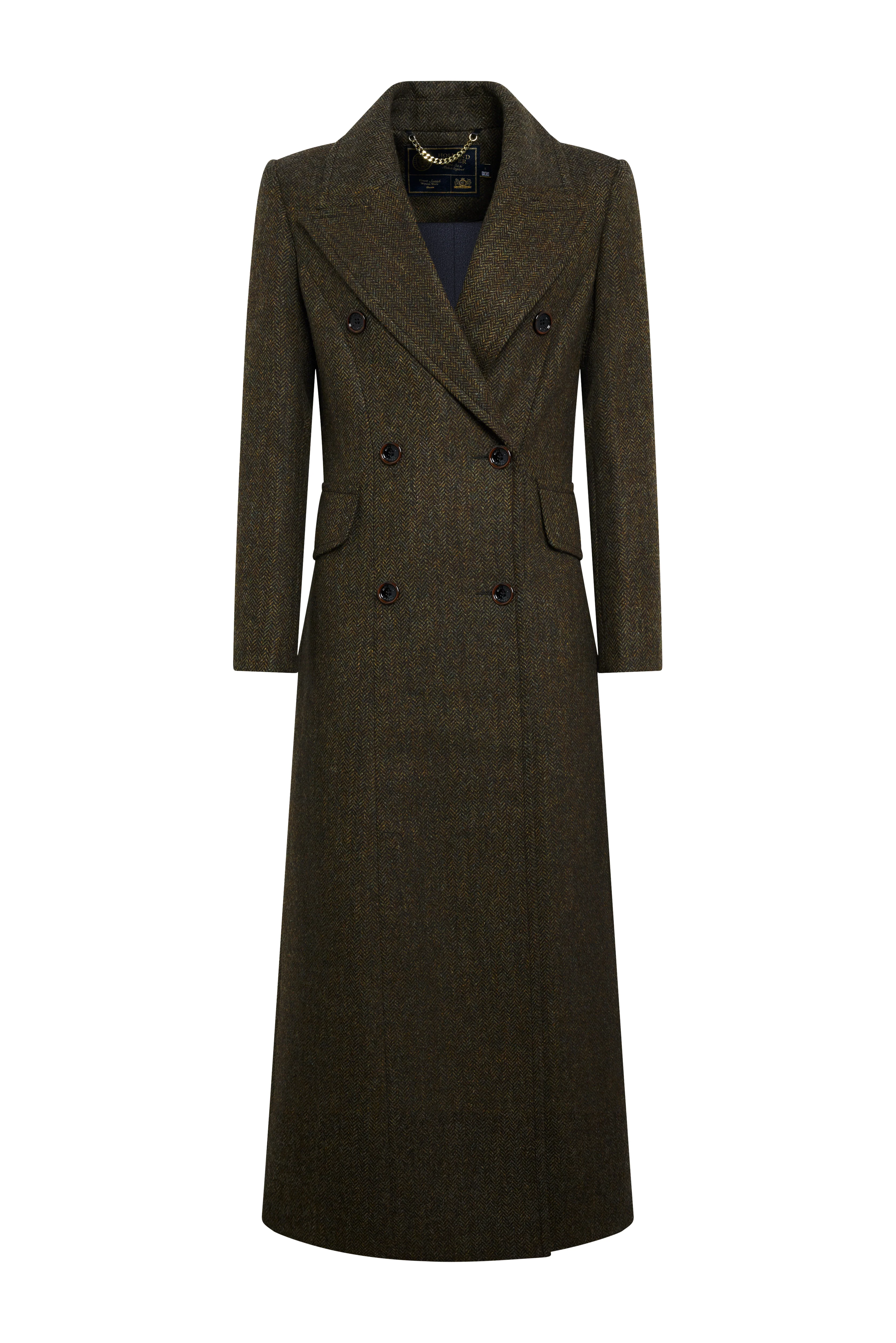 Kensington Coat (Dark Green Herringbone) - Image 4