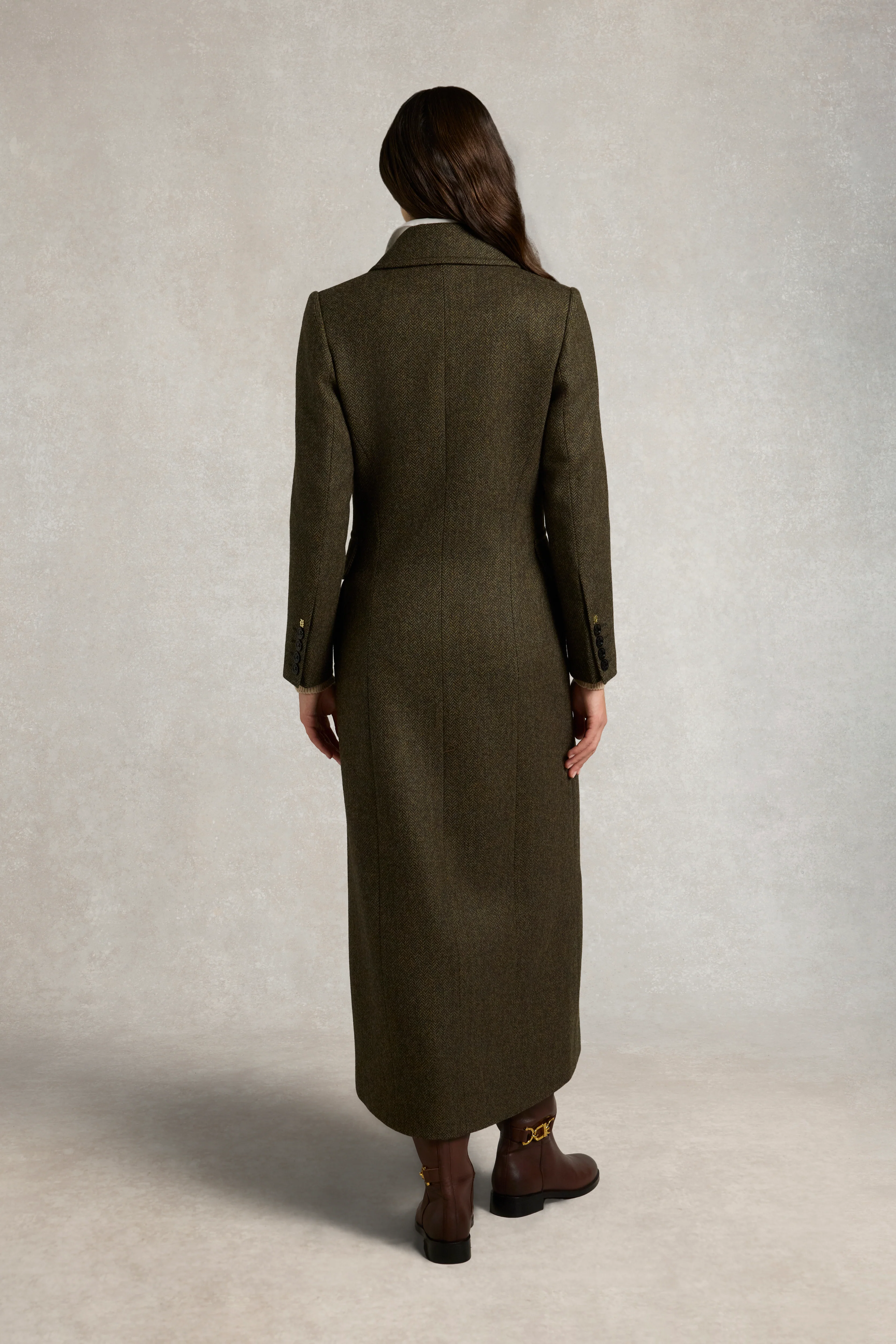 Kensington Coat (Dark Green Herringbone) - Image 7