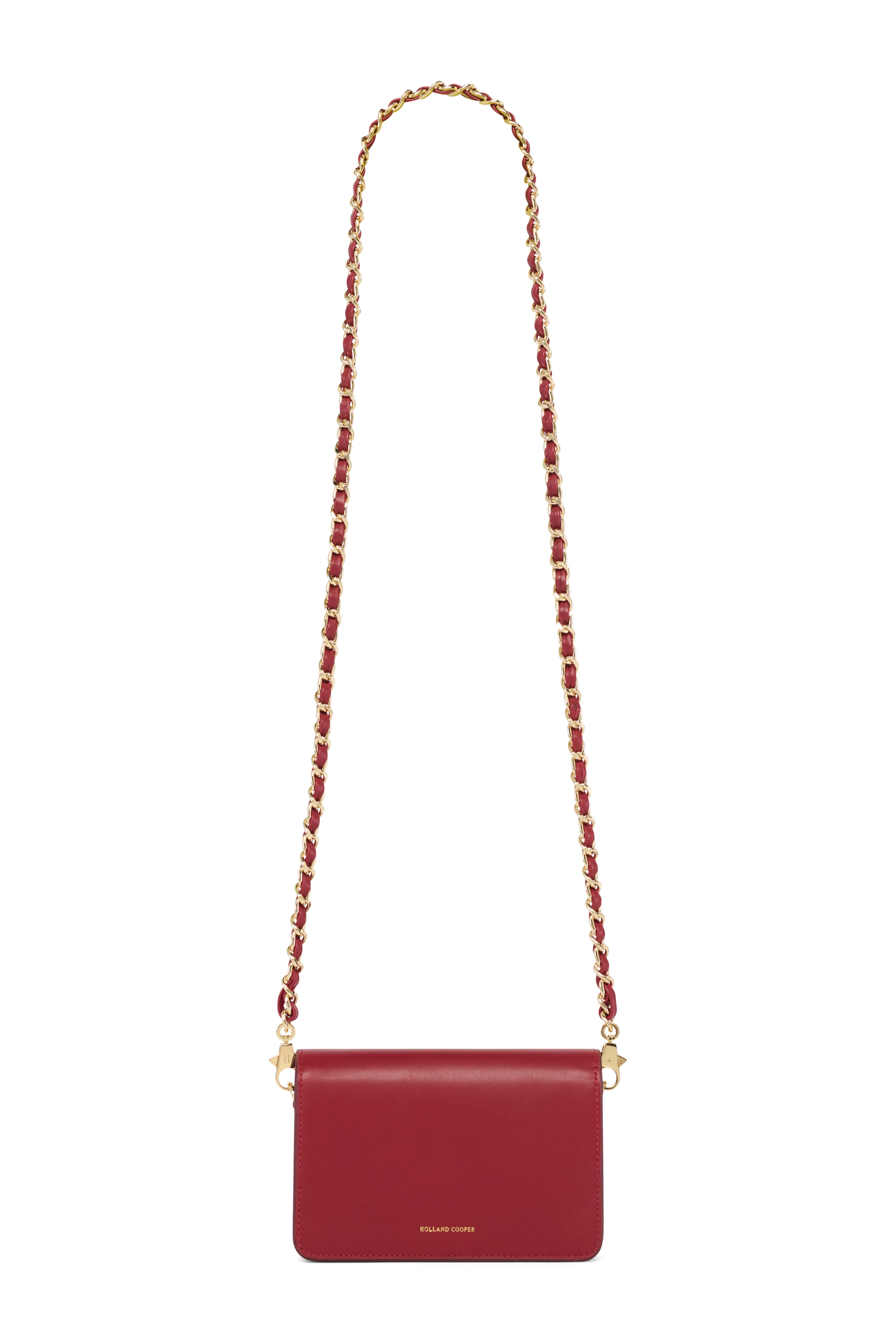 Kensington Crossbody Bag (Deep Red Leather) - Image 8