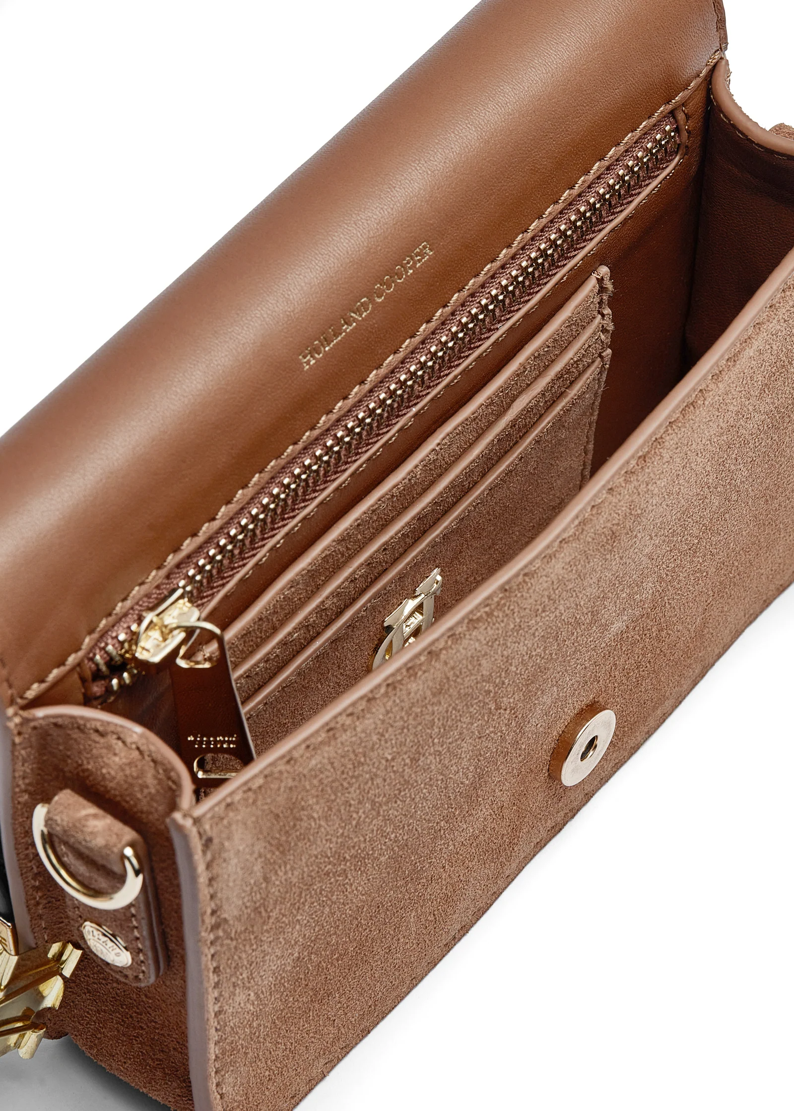 Kensington Crossbody Bag (Tan) - Image 4