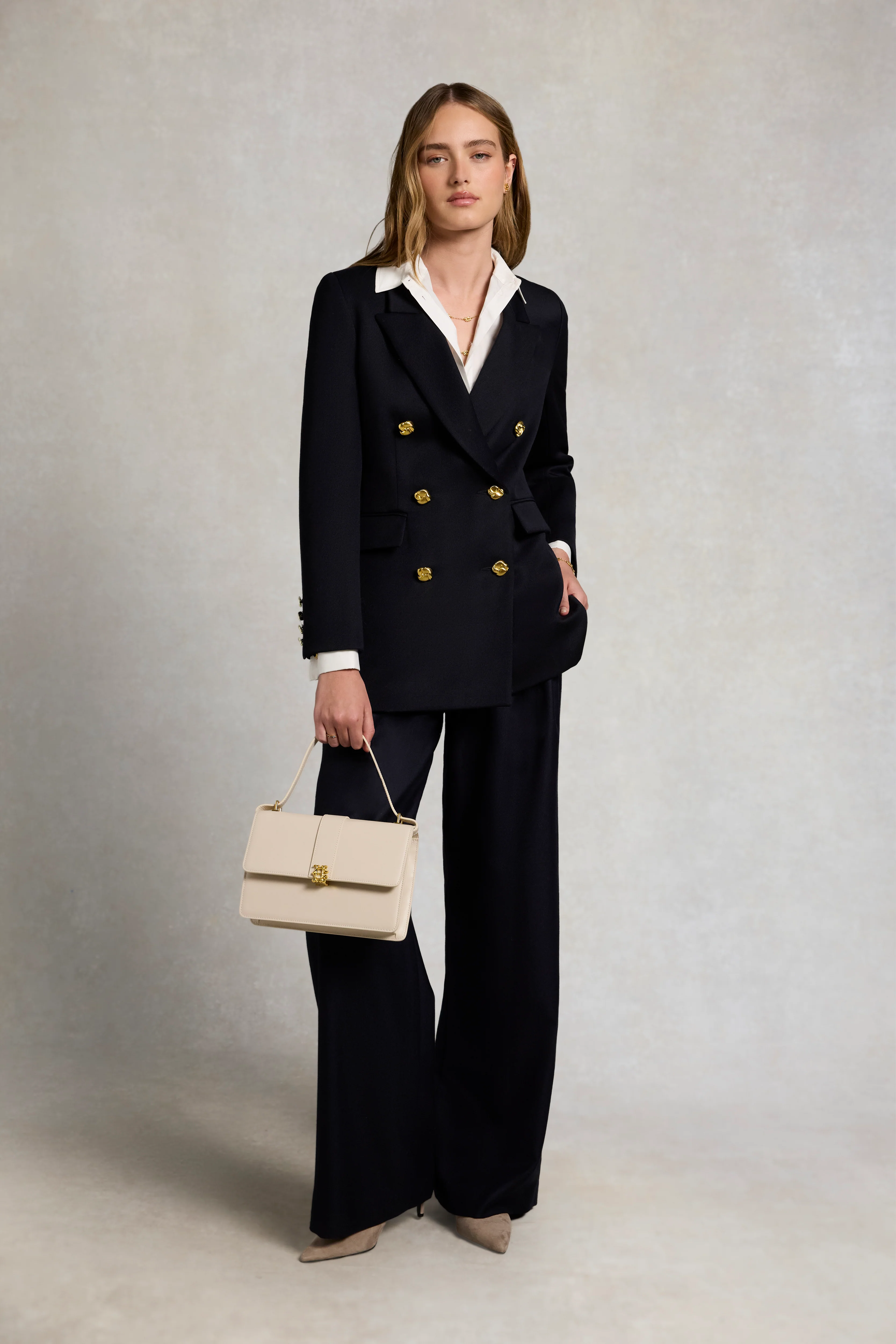 Kensington Double Breasted Blazer (Navy Twill) - Image 2