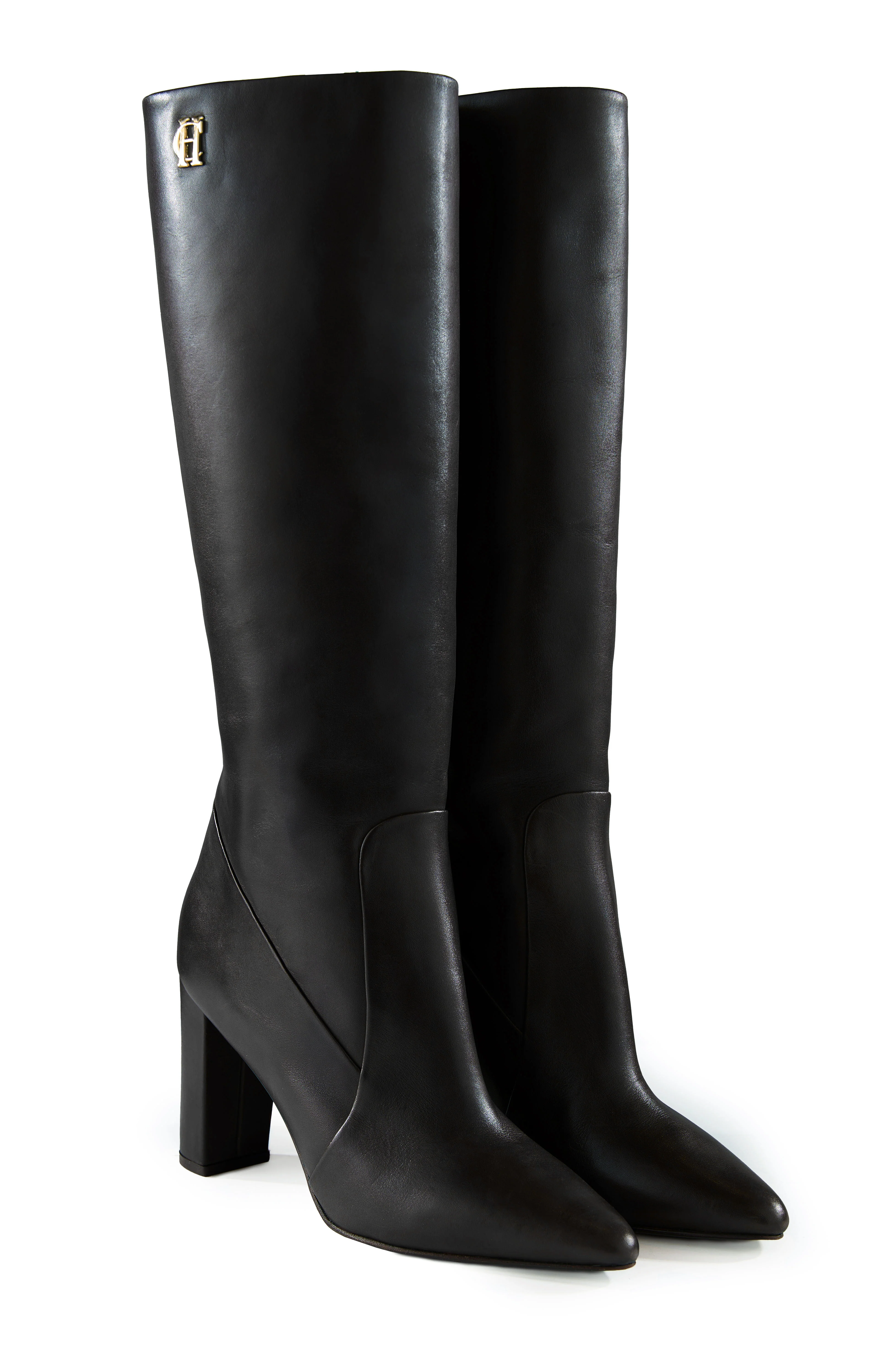 Kensington Knee Boot (Black Leather) - Image 3