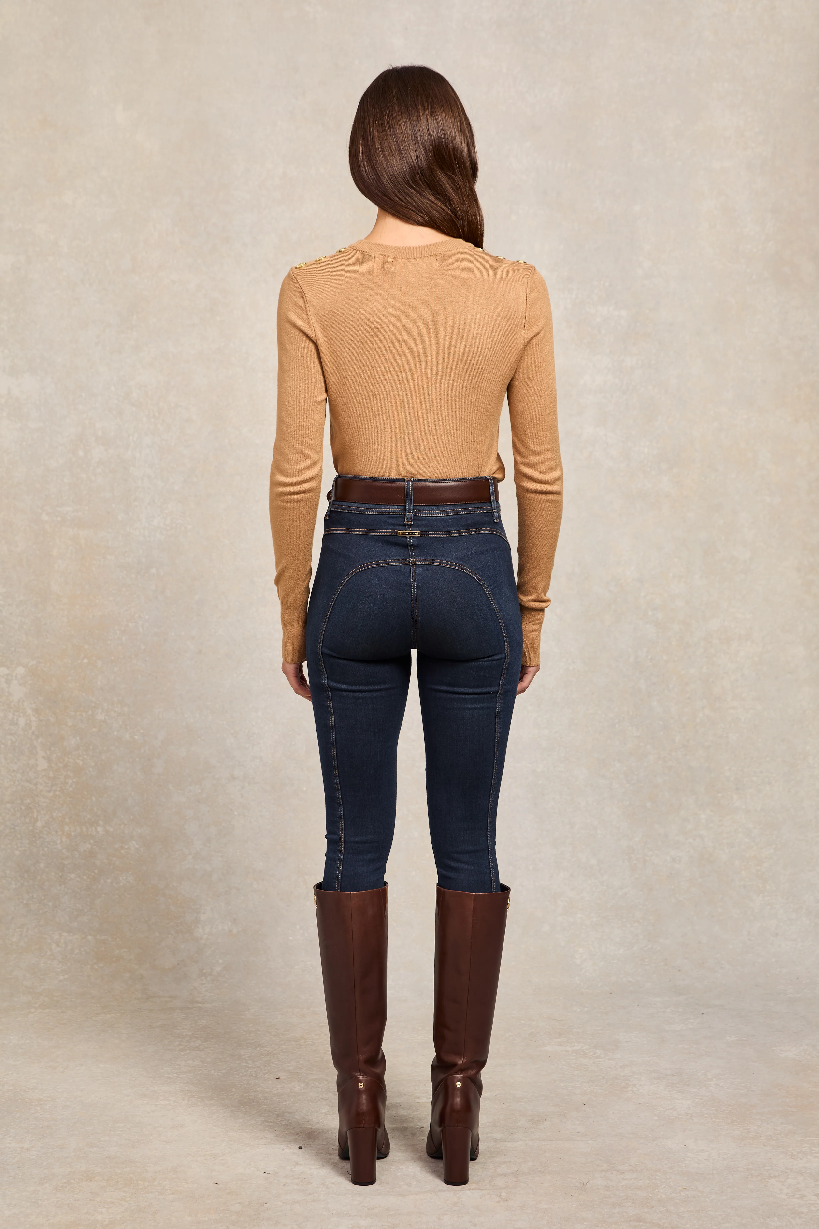 Kensington Knee Boot (Chocolate) - Image 3