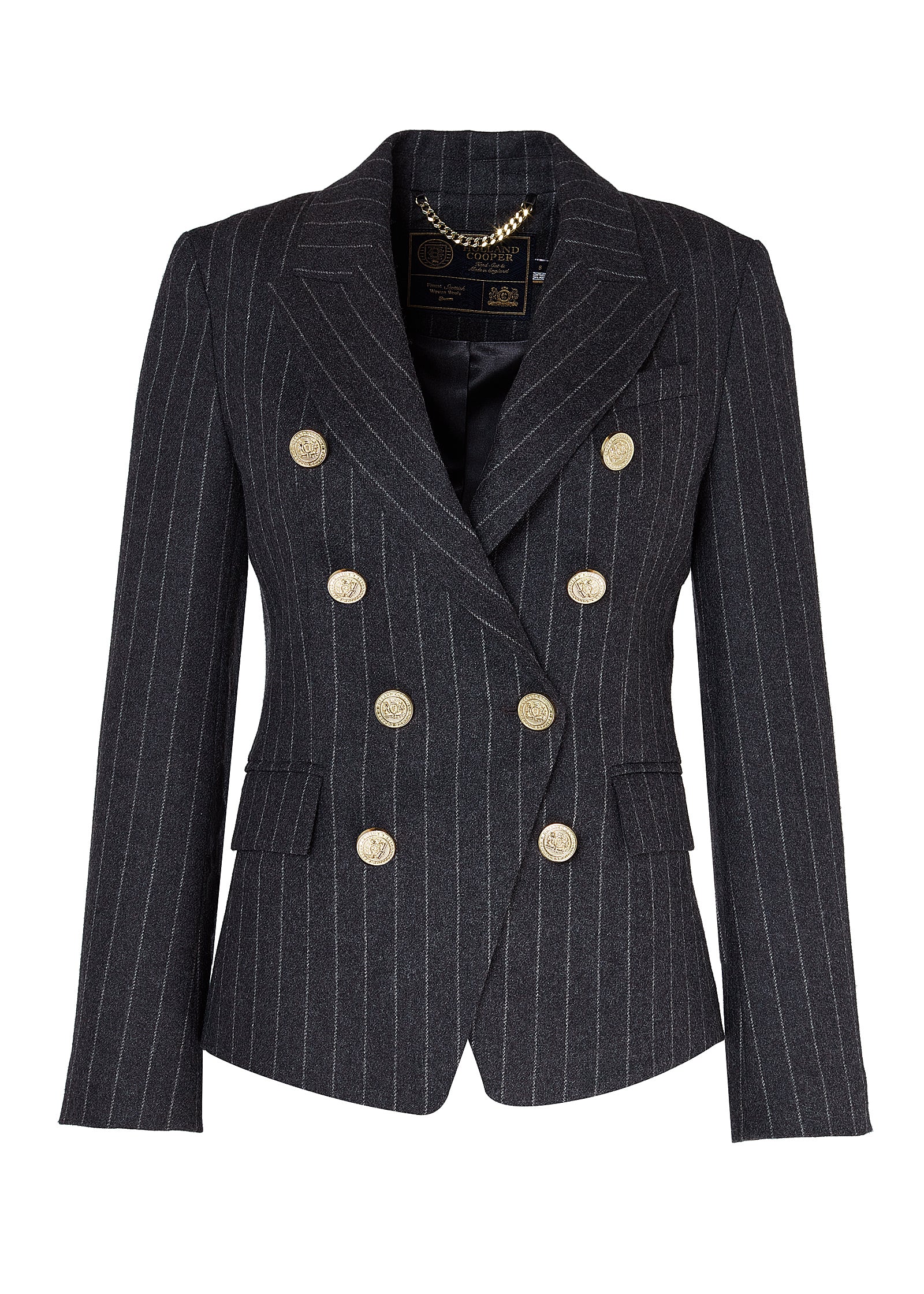Knightsbridge Blazer (Charcoal Pinstripe) - Image 4