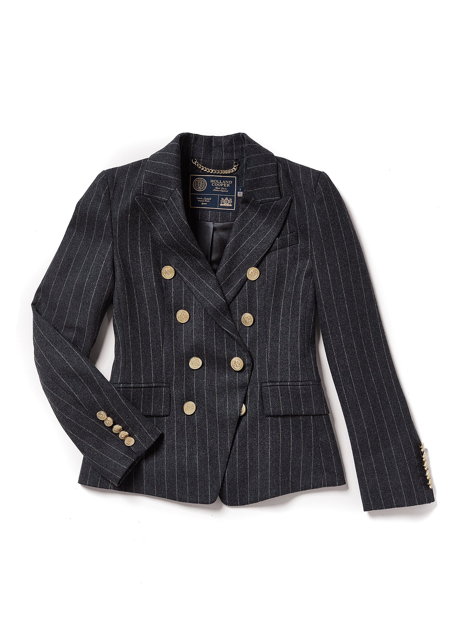 Knightsbridge Blazer (Charcoal Pinstripe) - Image 8